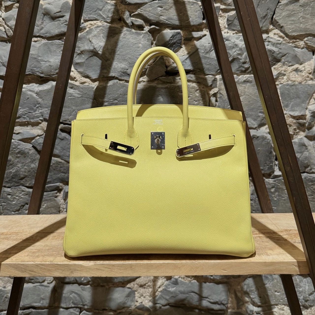 Hermes Hermès Soufre Yellow Epsom PHW Birkin 35 Bag Size ONE SIZE - 1 Thumbnail
