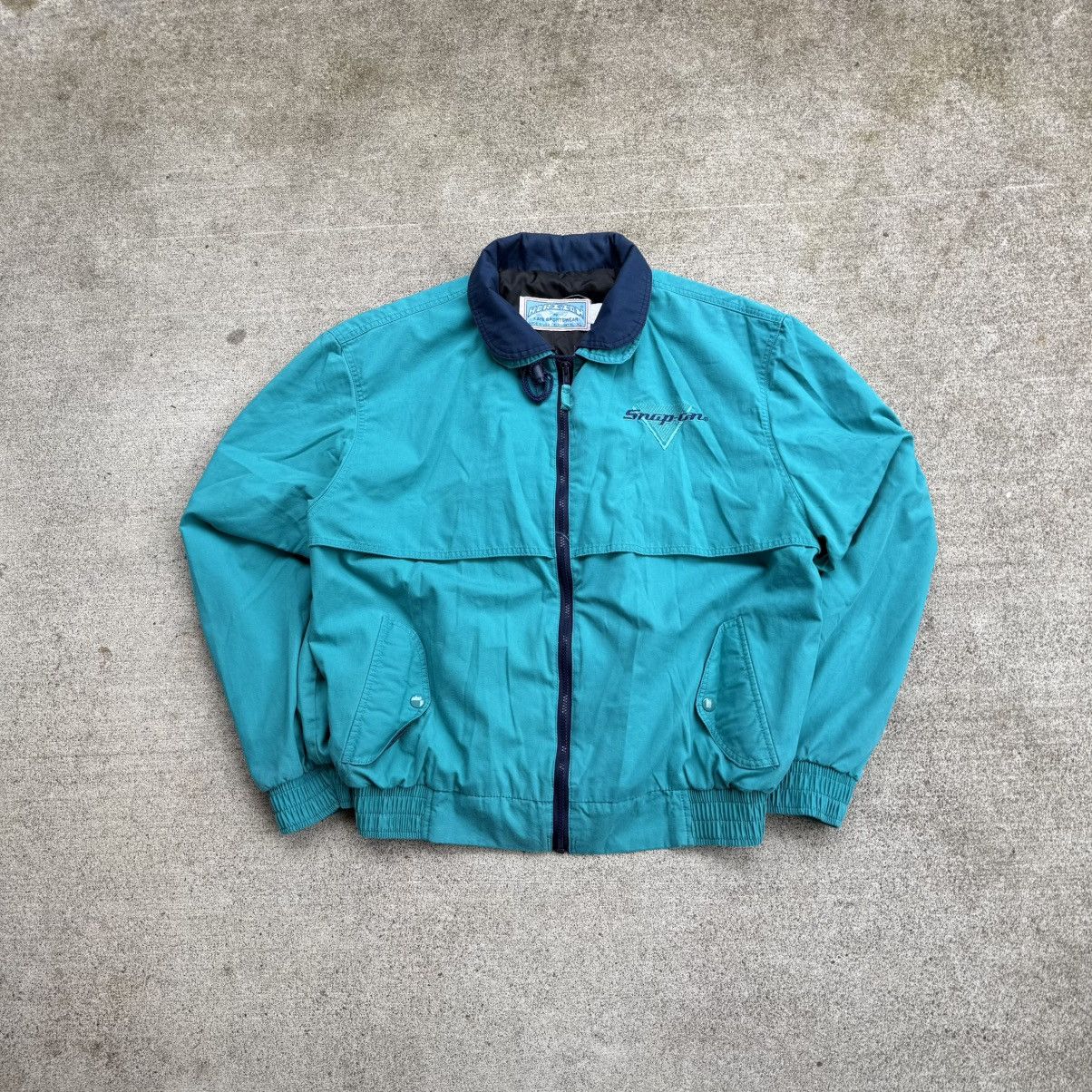 Carhartt Vintage Teal Blue Snap On Embroidered Santa Fe Style Jacket Size US XL / EU 56 / 4 - 1 Thumbnail