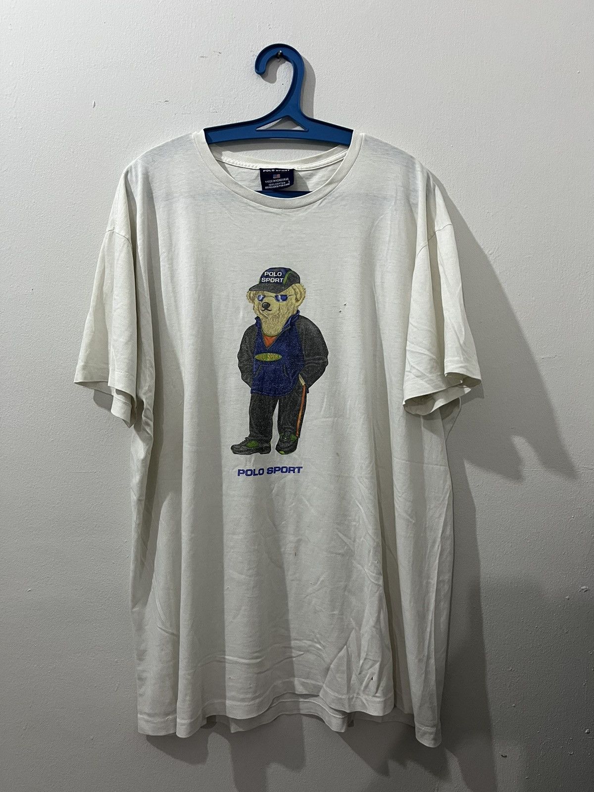 Vintage Vintage Polo Bear Polo RL RRL Polo Sport Distressed T Shirts Size US L / EU 52-54 / 3 - 1 Thumbnail