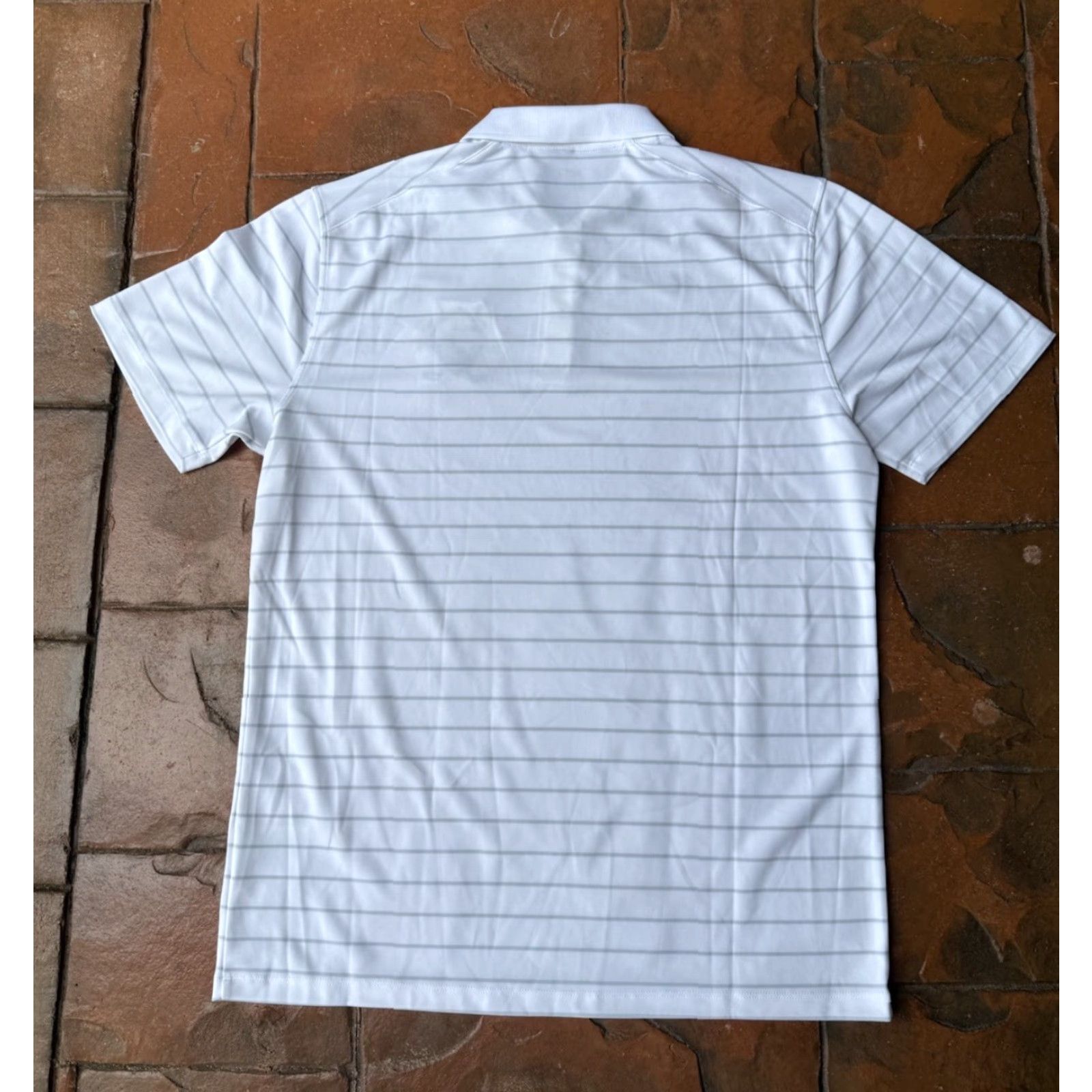 Nike NWT Nike Golf Tour Polo Shirt Men’s Large White Striped Size US L / EU 52-54 / 3 - 3 Thumbnail