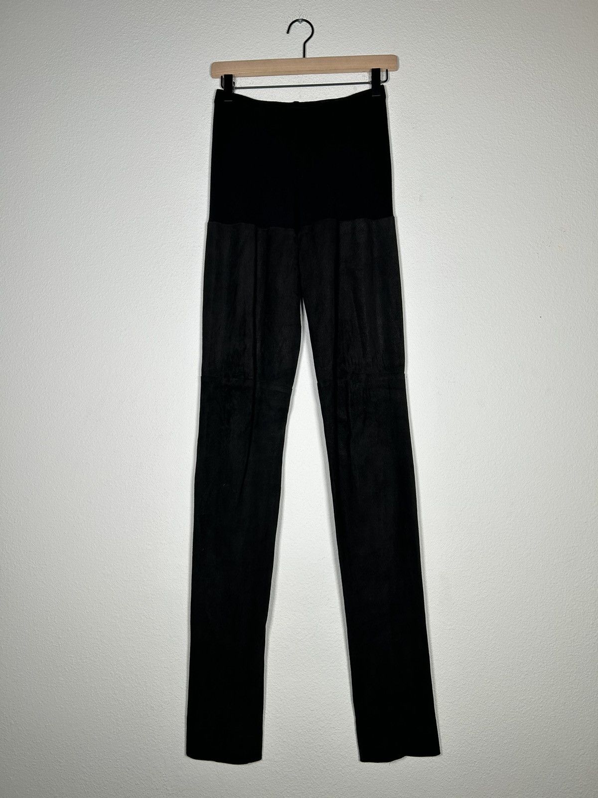 Ann Demeulemeester 00’s Suede Leather Pant Leggings Size 28" / US 6 / IT 42 - 1 Thumbnail