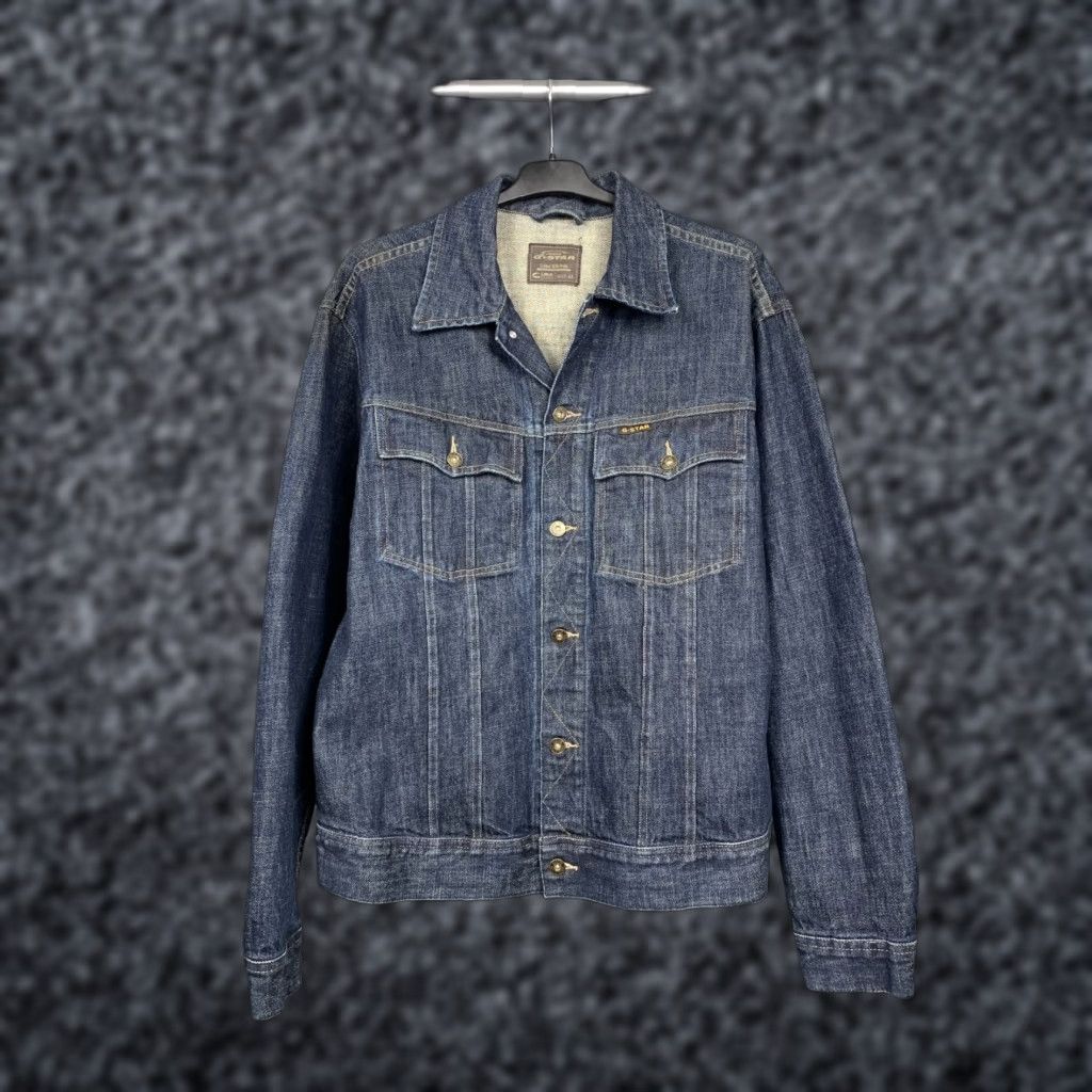 G-Star G-Star Denim Jacket Mens Blue Stars Denim Jacket L 52 53 cm Pit2pit 62 cm Sleeve length 69 cm Full length 66 cm Vintage G-Star Size US L / EU 52-54 / 3 - 1 Thumbnail