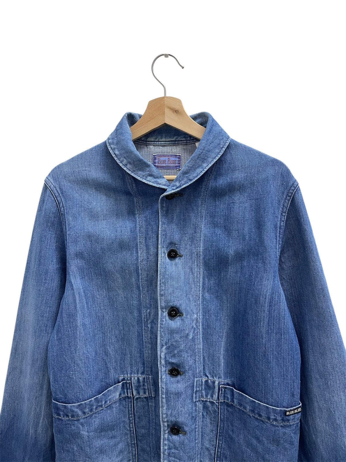 Blue Blue Japan Vintage Blue Blue Faded Denim Jacket Size US S / EU 44-46 / 1 - 2 Thumbnail