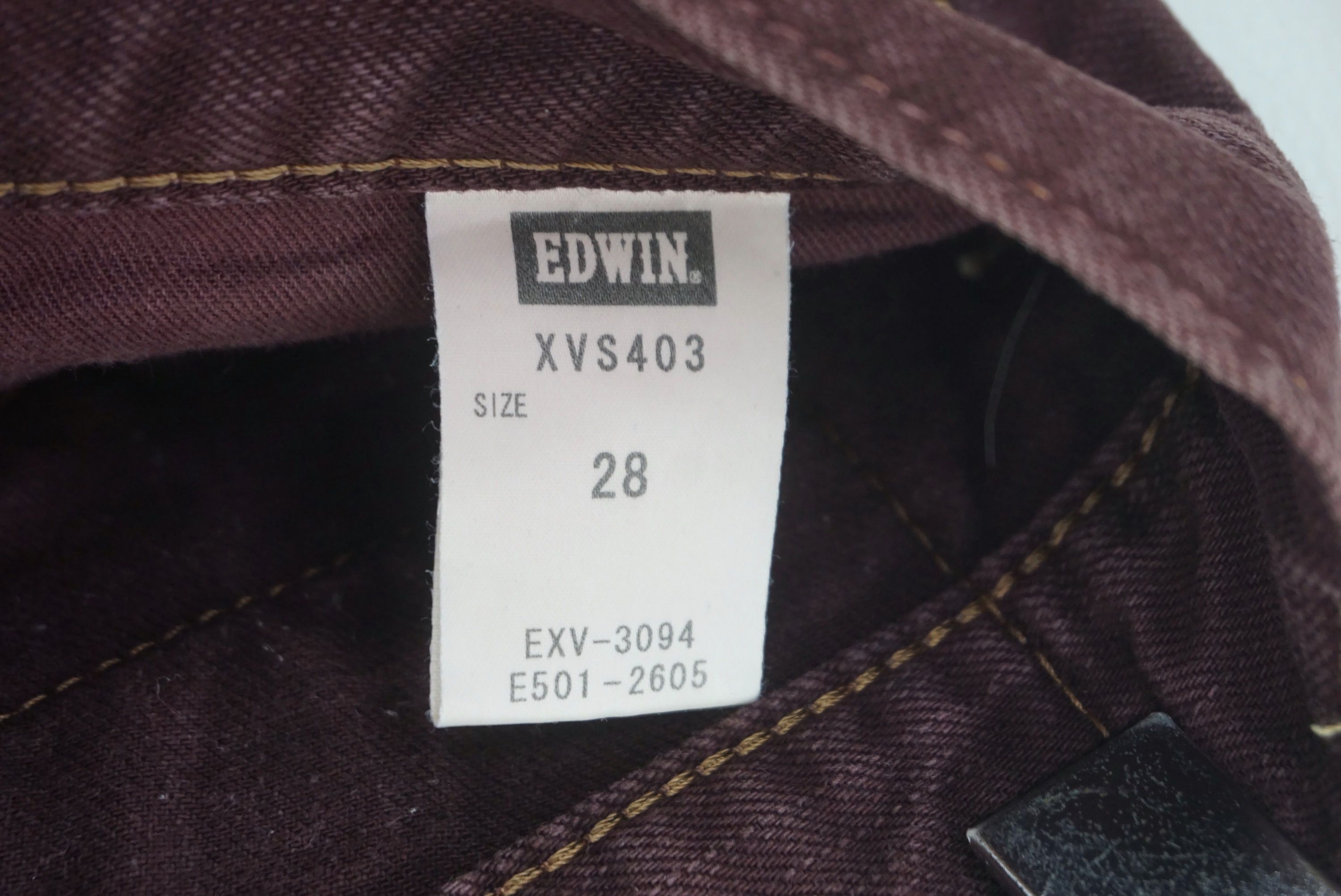 Japanese Brand Edwin Jeans Size 28 fit W31xL34.5 XVS403 Exclusive Vintage Size US 28 / EU 44 - 11 Thumbnail