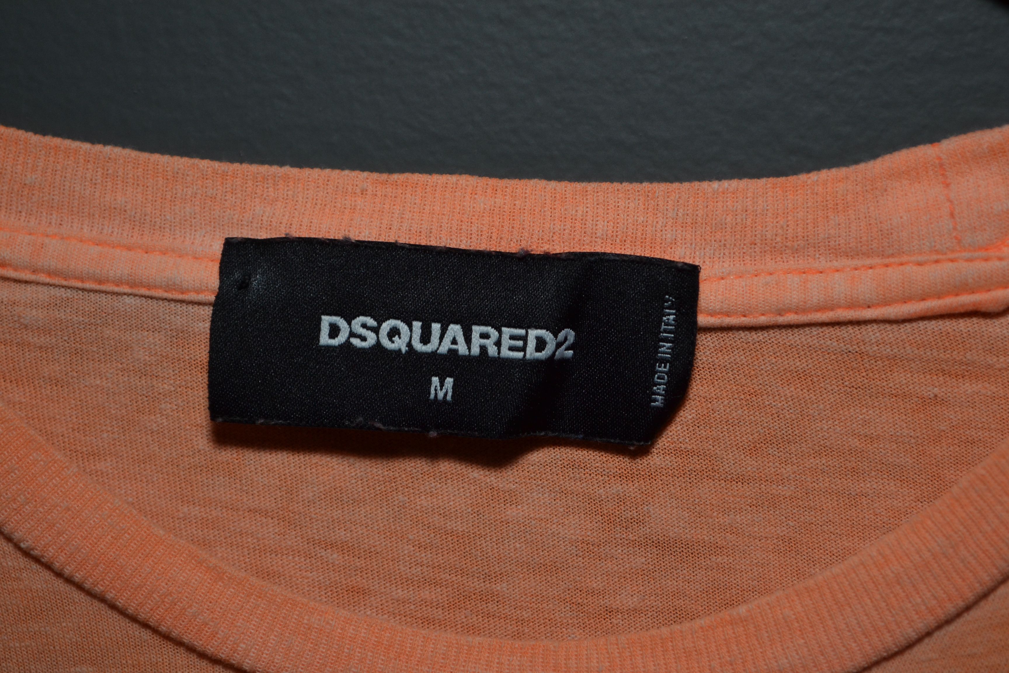 Dsquared2 Dsquared2 M size Peach Longsleeve Spellout Logo T-shirt Size US M / EU 48-50 / 2 - 3 Thumbnail