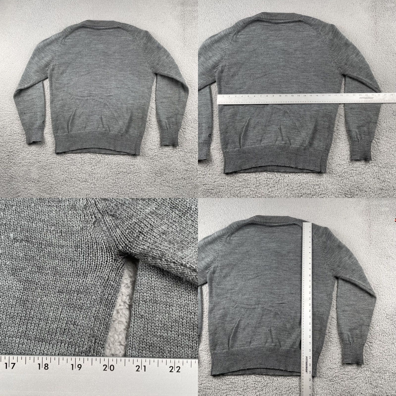 Champion VINTAGE Champion Knit Sweater Large Storm Gray Nylon Glorieta Pullover Mens 90s Classic Size US L / EU 52-54 / 3 - 10 Thumbnail
