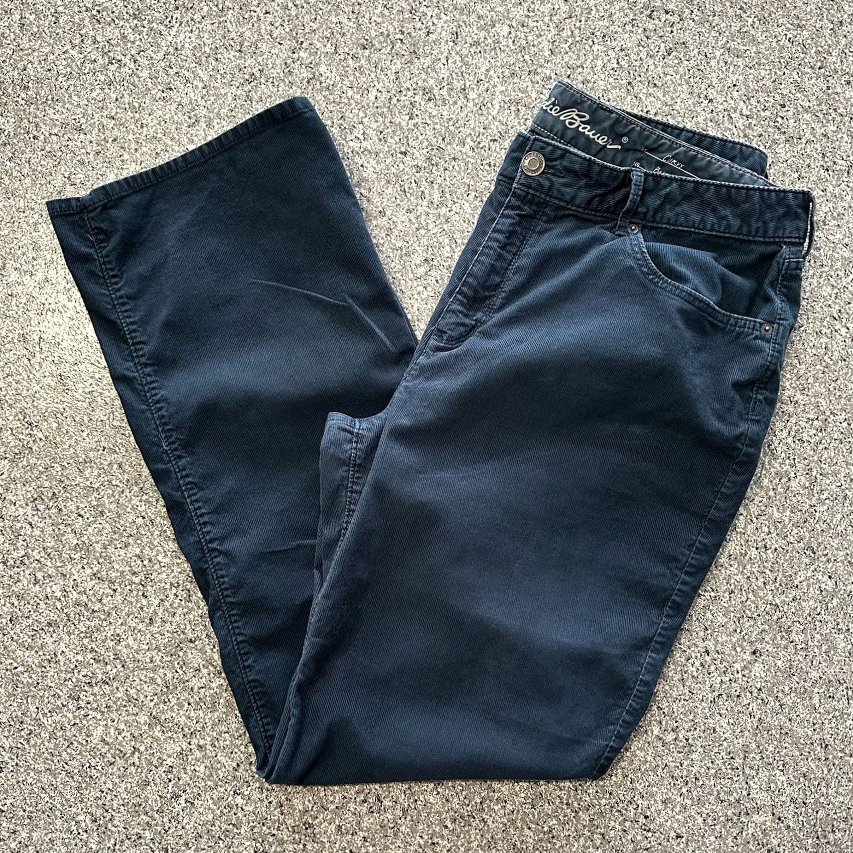 Eddie Bauer Eddie Bauer Pants Womens 16 Tall 34 Inseam Bootcut Corduroy Blue Stretch Size 25" / US 0 / IT 36 - 2 Thumbnail