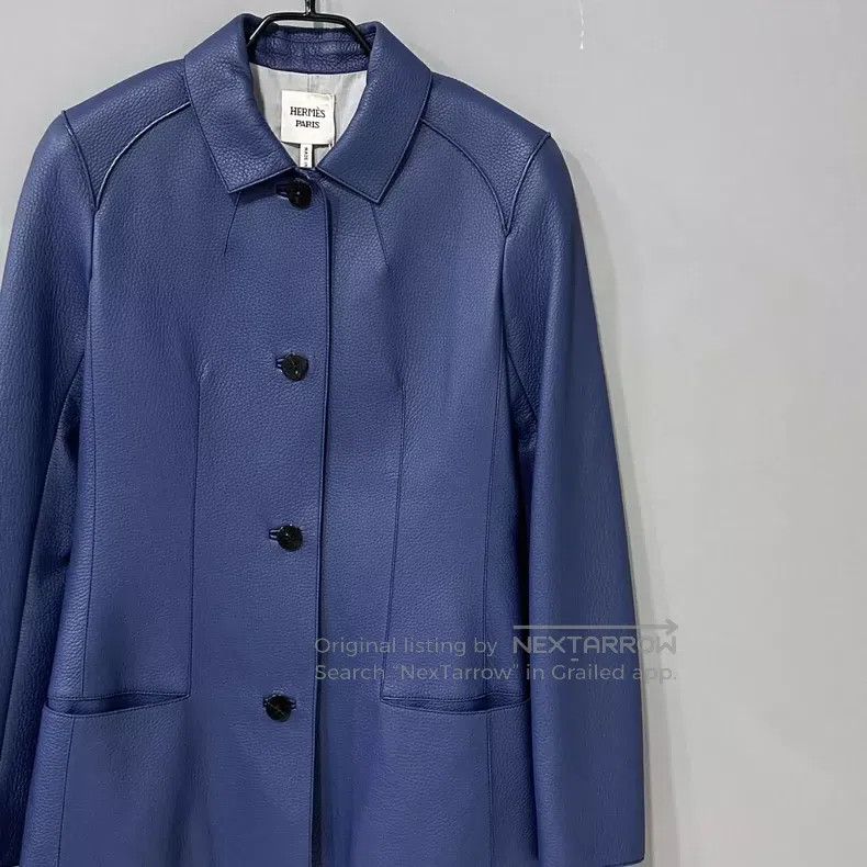Hermes Hermes Single-breasted Buckskin Jacket Size XXS / US 00 / IT 34 - 2 Thumbnail