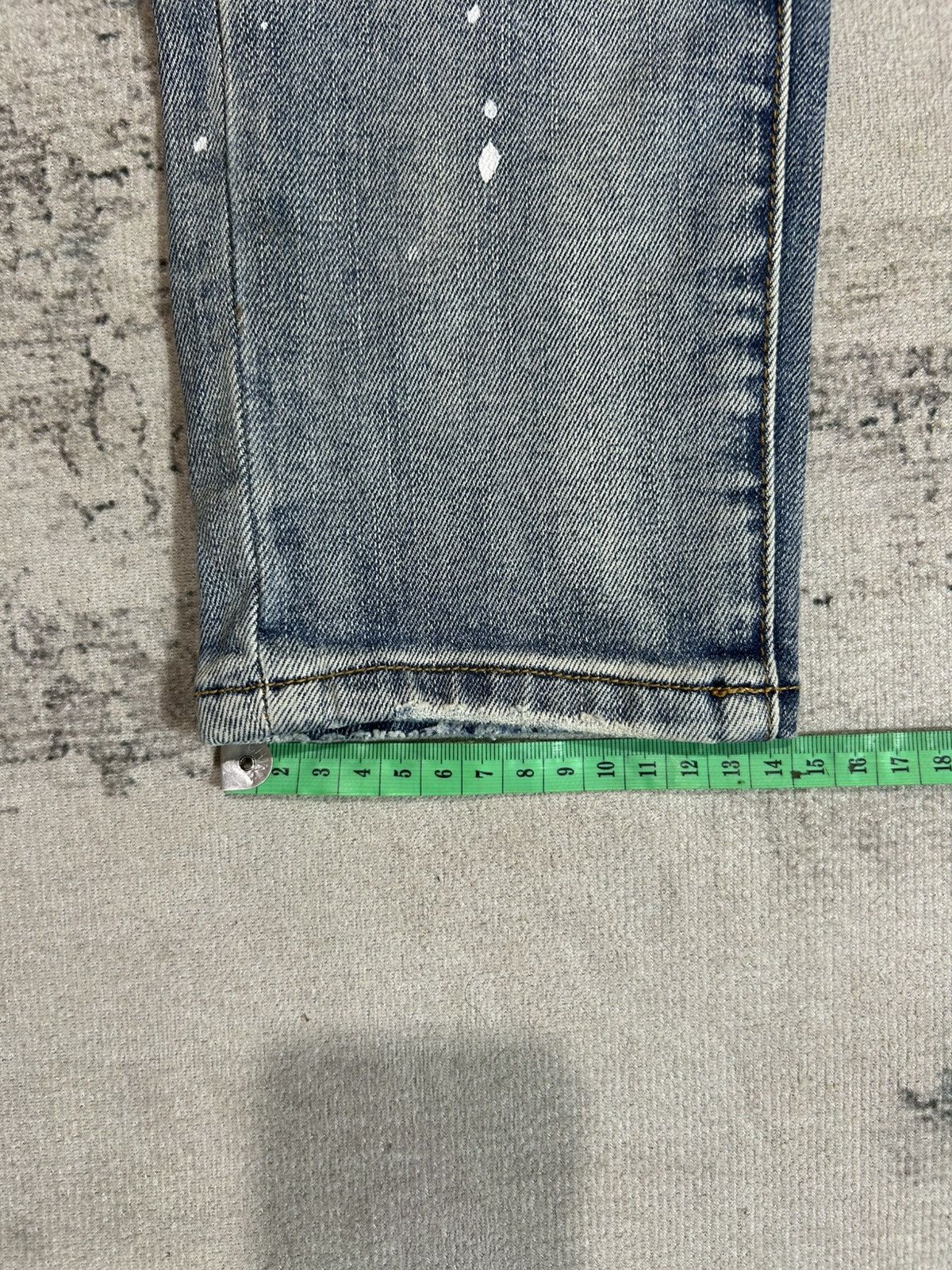 Purple Brand Purple Brand Blue Washed Paint Denim Size US 29 - 16 Thumbnail