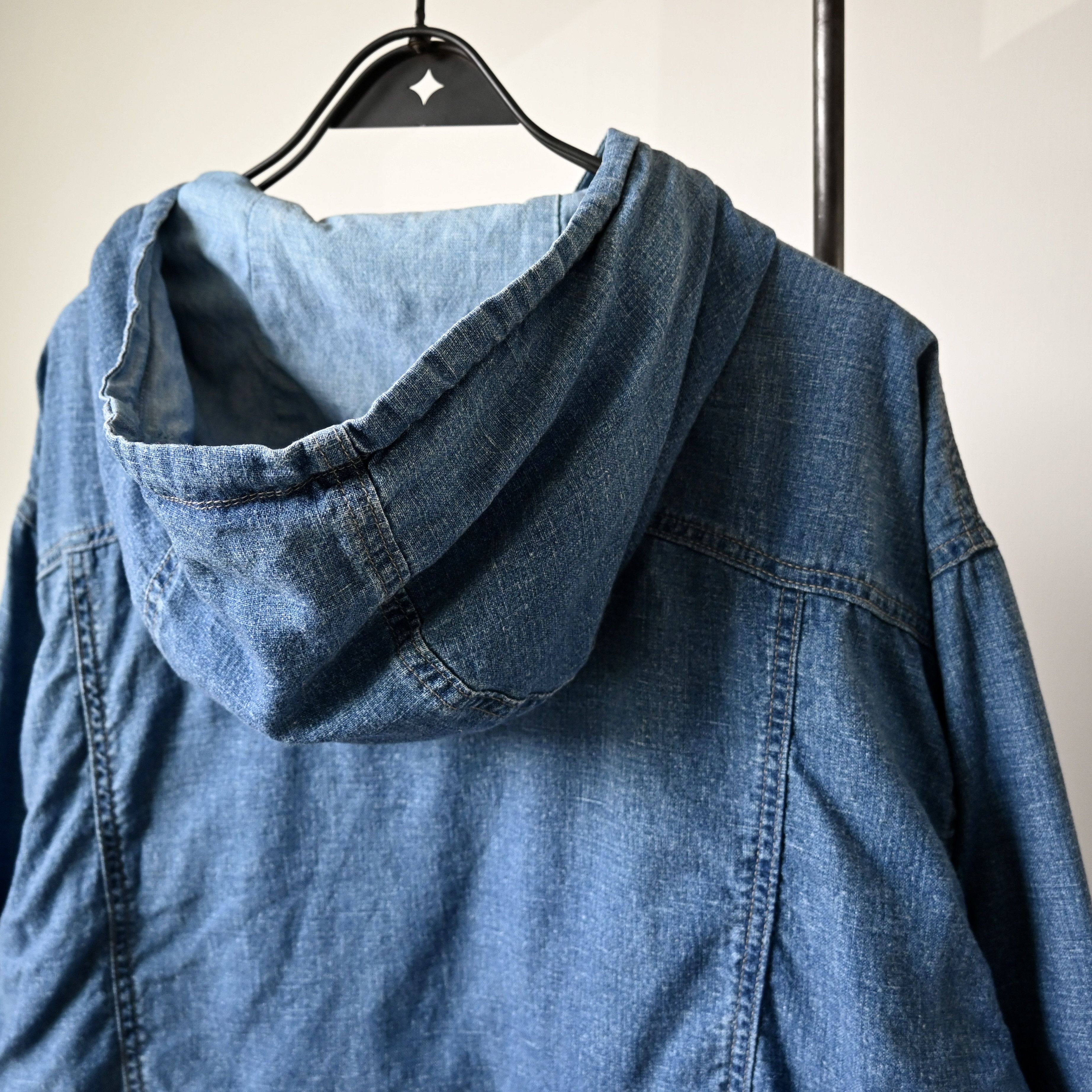 Blue Blue Japan RARE, Vintage 1980s BLUE BLUE indigo slub shell parka Size US L / EU 52-54 / 3 - 5 Thumbnail