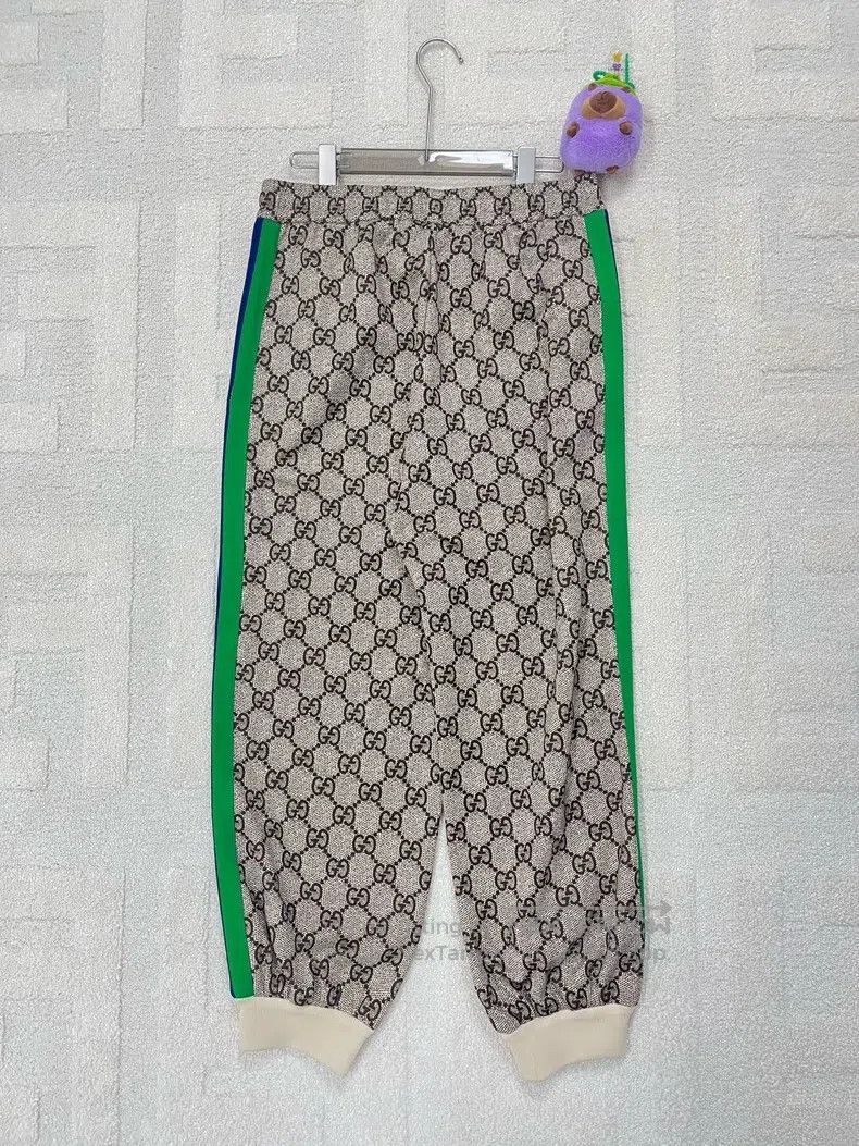 Gucci Gucci SizeXL Double G full-print side striped sports trouse Size US 34 / EU 50 - 2 Thumbnail