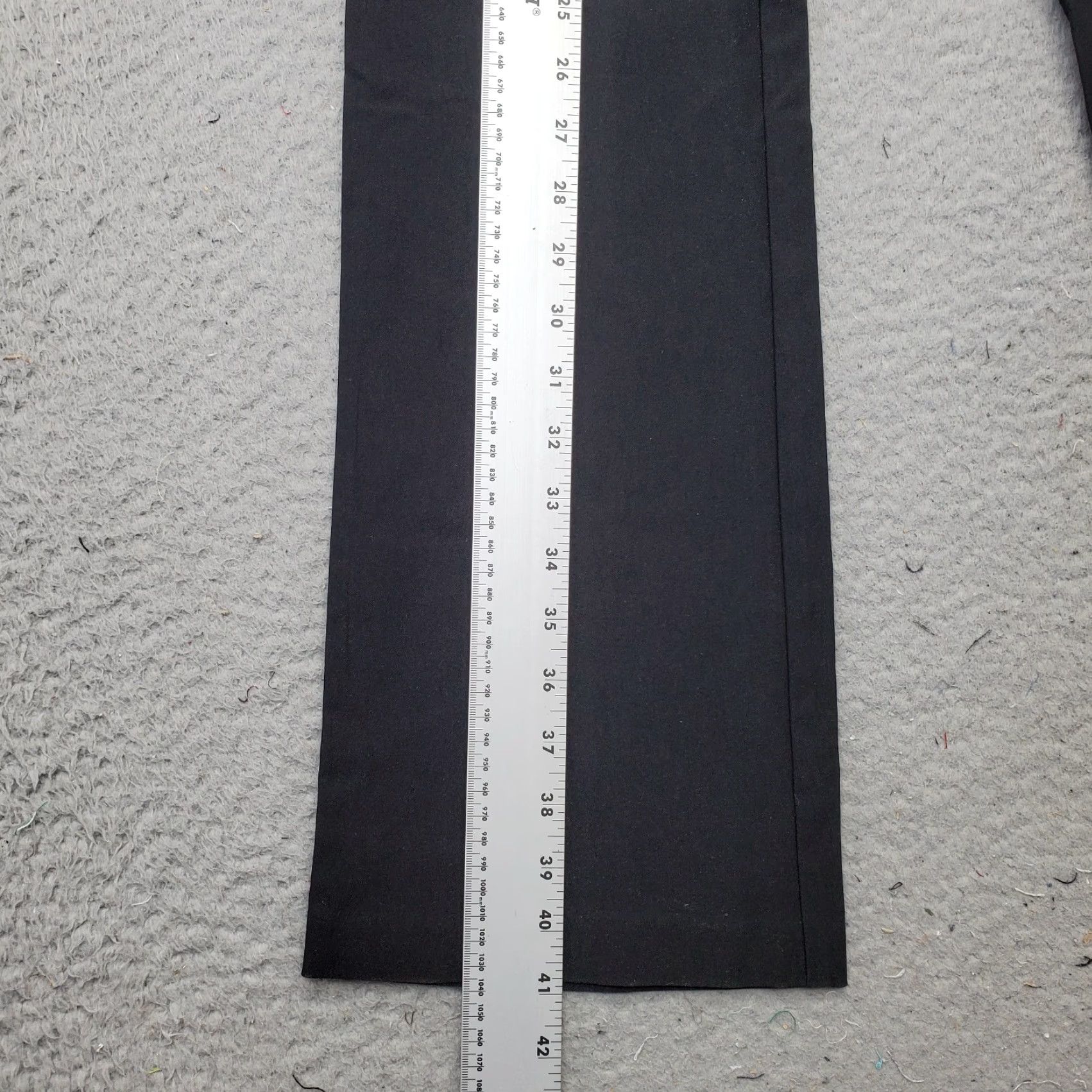 Venus Venus Womens Small Black Regular Fit Ankle Pant Flared Leg Pull On Size 28" / US 6 / IT 42 - 3 Thumbnail