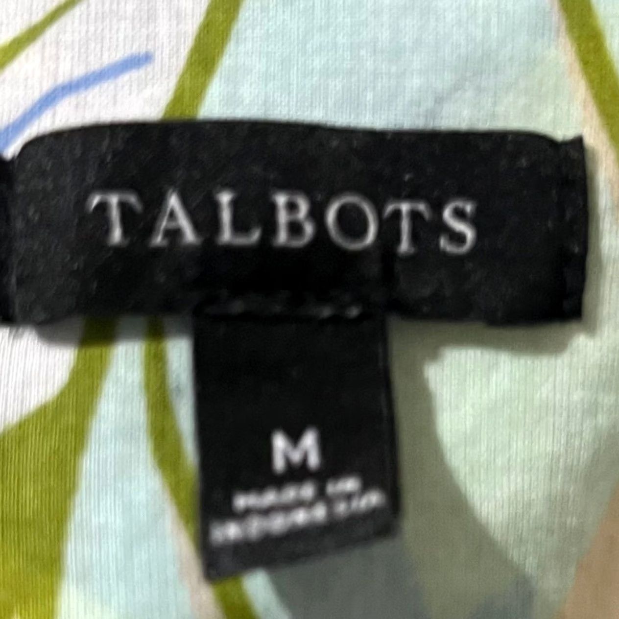 Talbots Talbots Button Up Shirt Sz M Cotton Pastel Floral Print Lightweight 100% Cotton Blouse Womens Size 1X Short Sleeve? Size XL / US 12-14 / IT 48-50 - 5 Thumbnail