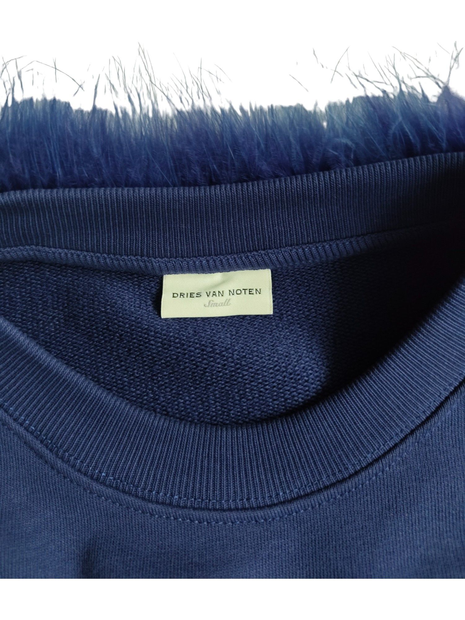 Dries Van Noten Midnight Blue Cotton Sweatshirt Size US S / EU 44-46 / 1 - 3 Thumbnail