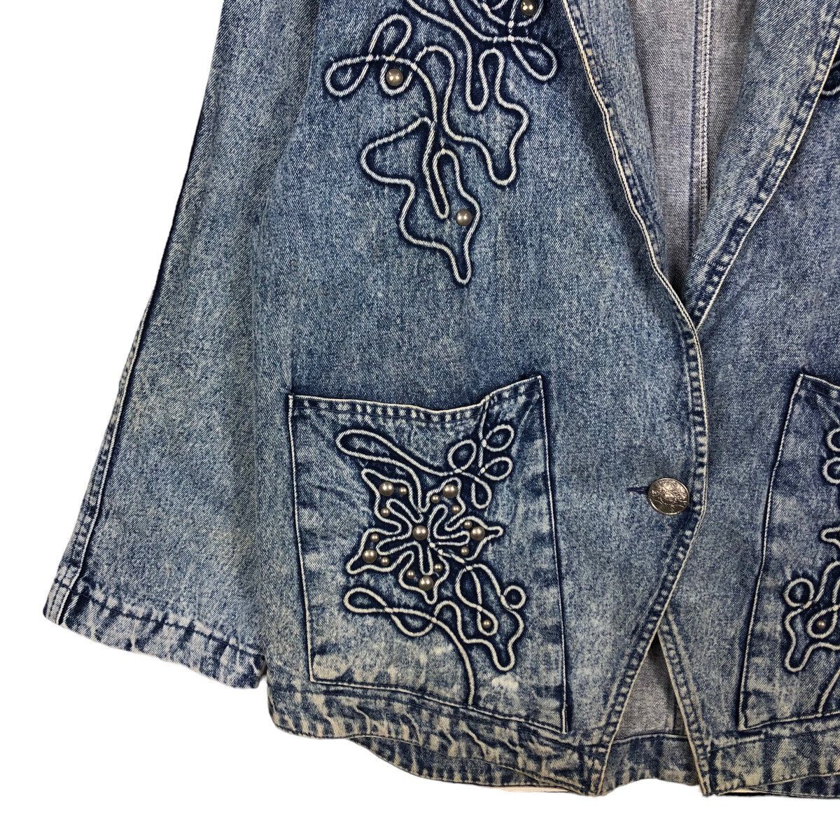 Japanese Brand 🔥Vintage Denim Jacket Monariza Embroidered Design Kapital Size US M / EU 48-50 / 2 - 4 Thumbnail