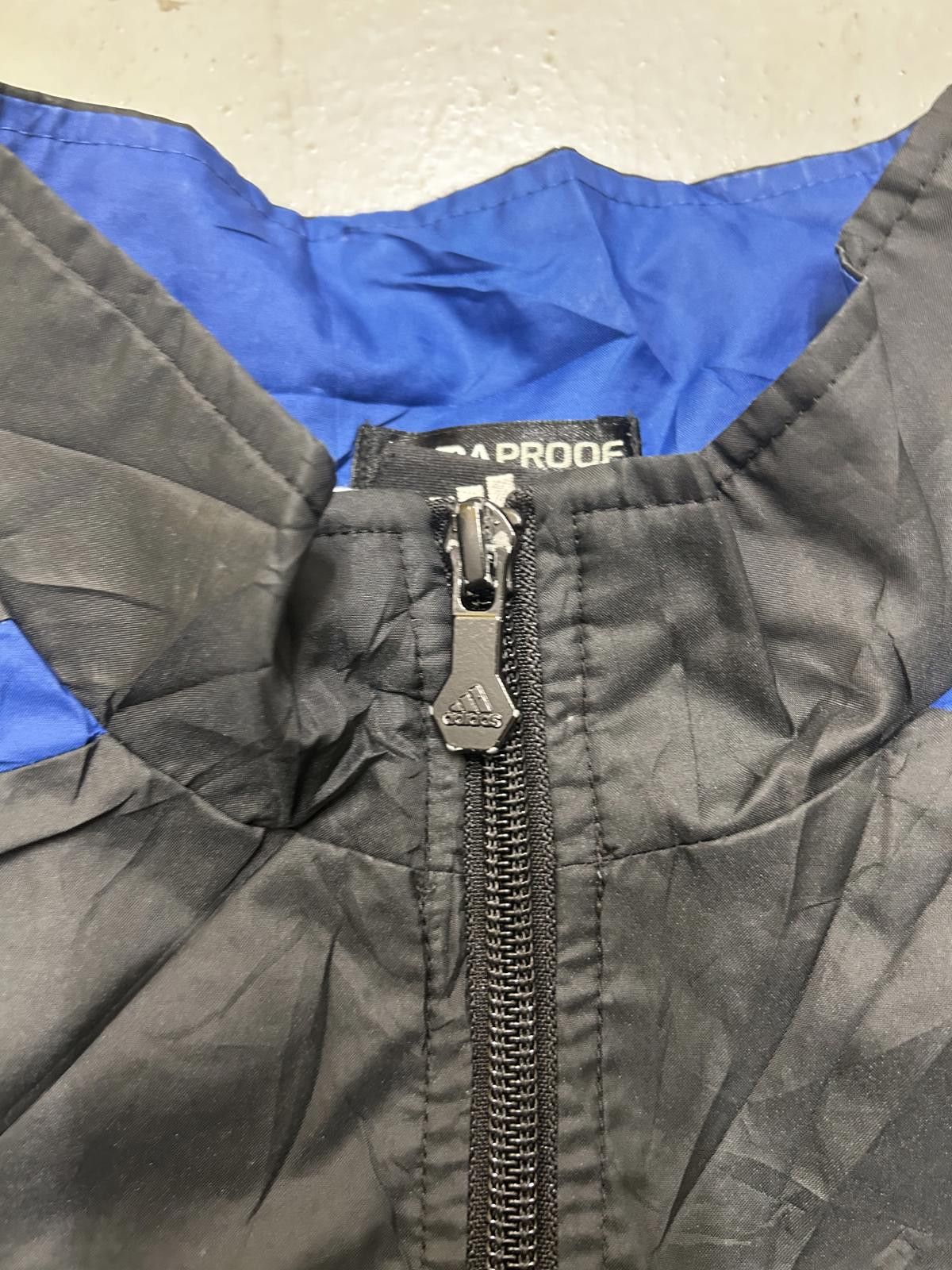 Adidas Adidas ClimaProof Windbreaker Jacket - Black & Blue Size US M / EU 48-50 / 2 - 3 Thumbnail