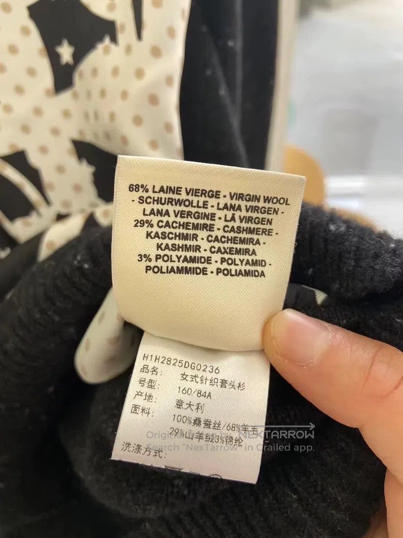 Hermes Hermes Black printed mulberry silk and wool cashmere knit Size XS / US 0-2 / IT 36-38 - 8 Thumbnail