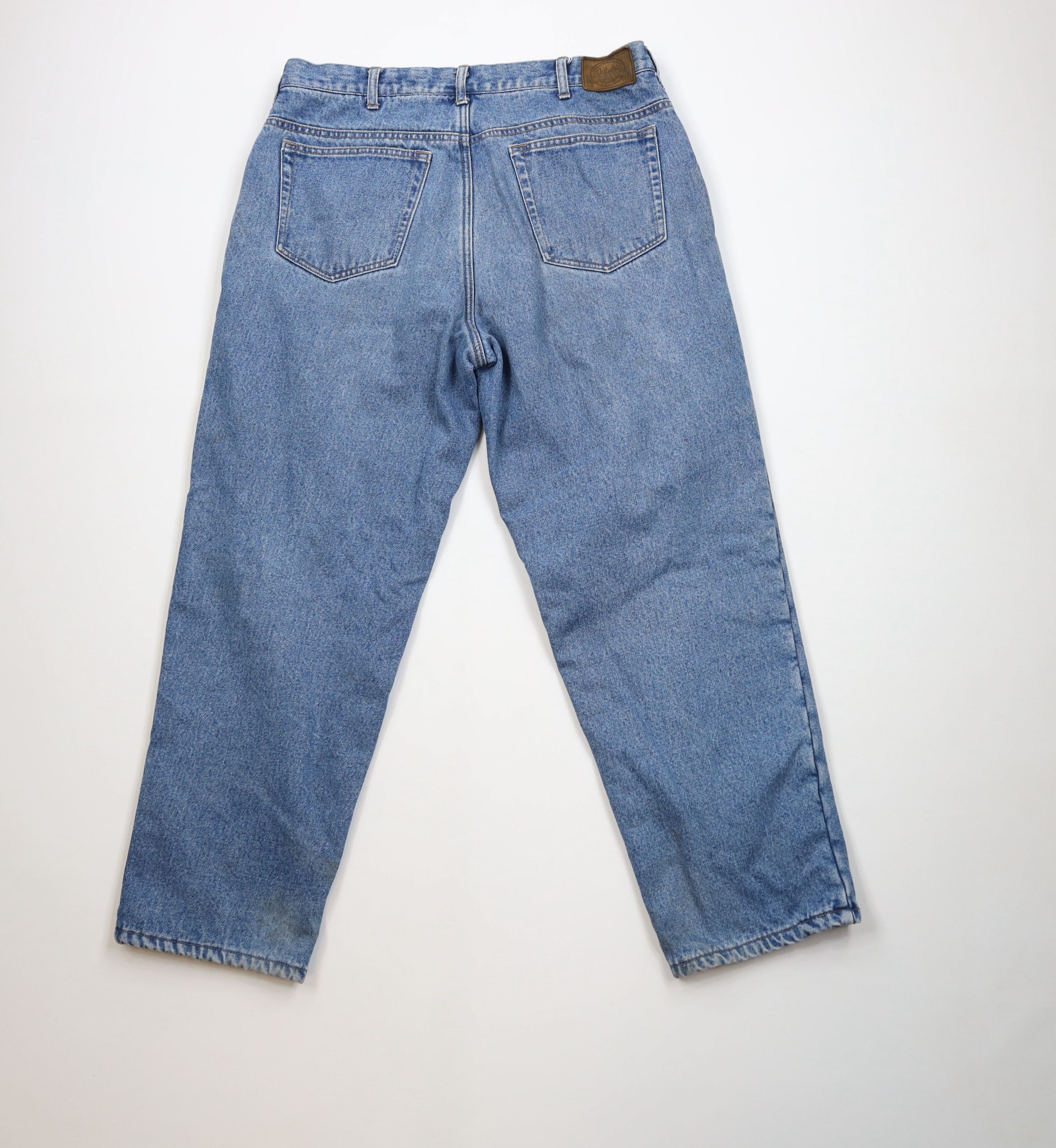 Cabelas Vintage Cabelas Fleece Lined Heavyweight Denim Jeans Blue Size US 36 / EU 52 - 13 Thumbnail