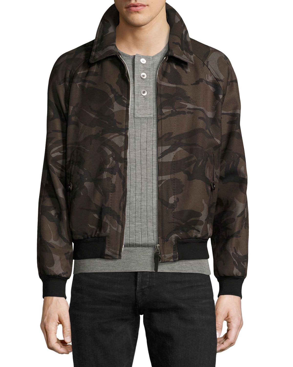 Tom Ford Effortless Cool, $4,300 w/tax TOM FORD Viscose Camo Jacket Size US M / EU 48-50 / 2 - 5 Thumbnail