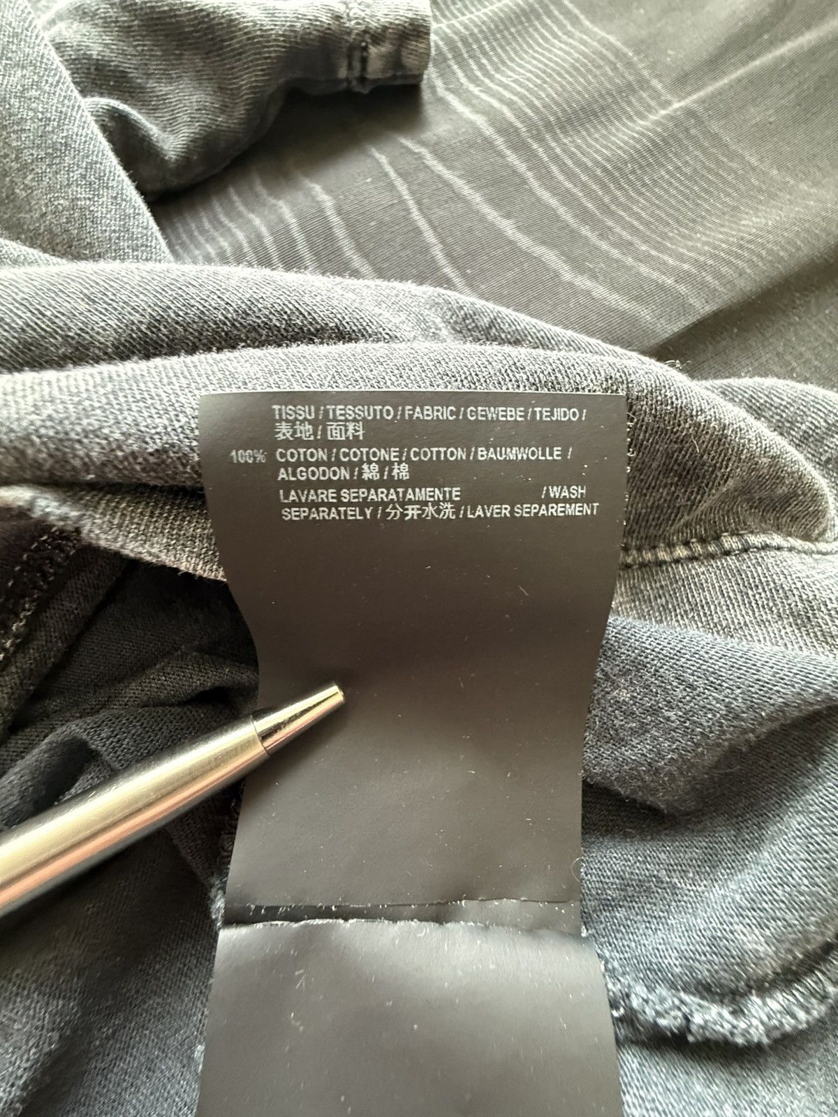 Saint Laurent Paris SS19 Saint Laurent Rive Gauche logo acid wash T shirt grail Size US S / EU 44-46 / 1 - 18 Thumbnail