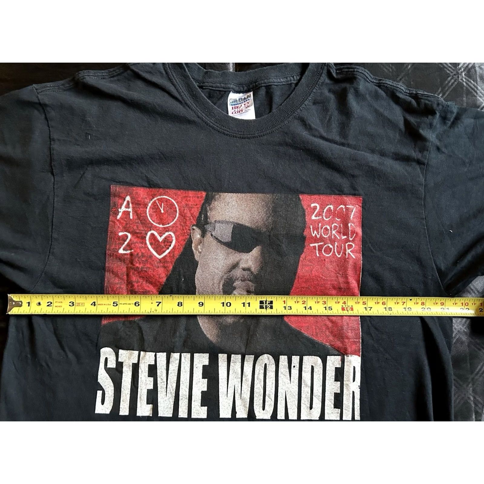 Vintage Stevie Wonder World Tour 2007 Concert T-Shirt Men’s Size L Black Two Sided Shirt Mens L Black Stevie Wonder World Tour 2007 Concert T-Shirt Two Sided Size US L / EU 52-54 / 3 - 6 Thumbnail