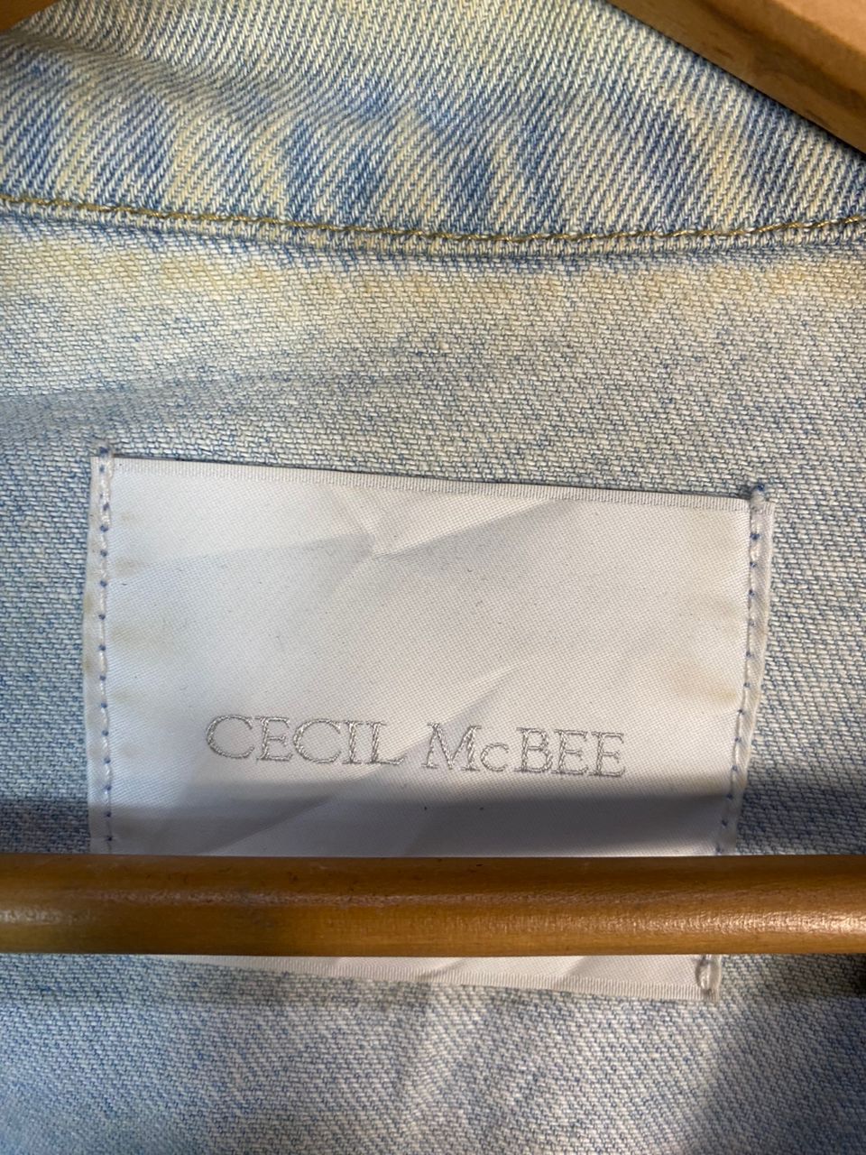 Japanese Brand Unisex🔥Cecil mc bee baggy sleeve denim jacket Size M / US 6-8 / IT 42-44 - 6 Thumbnail