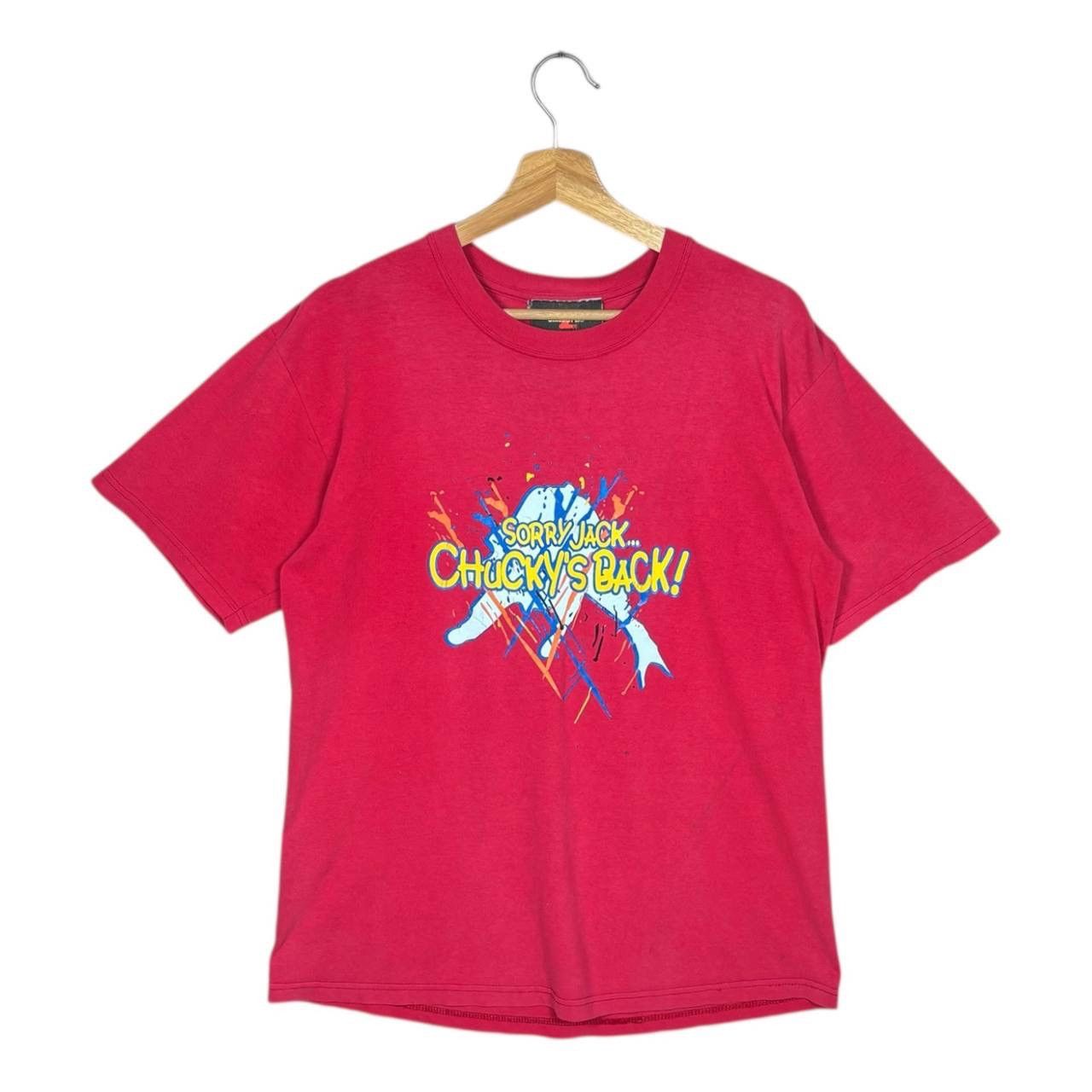 Vintage Vintage 90s Child’s Play 2 Chucky Movie Promo Shirt Size US M / EU 48-50 / 2 - 1 Thumbnail