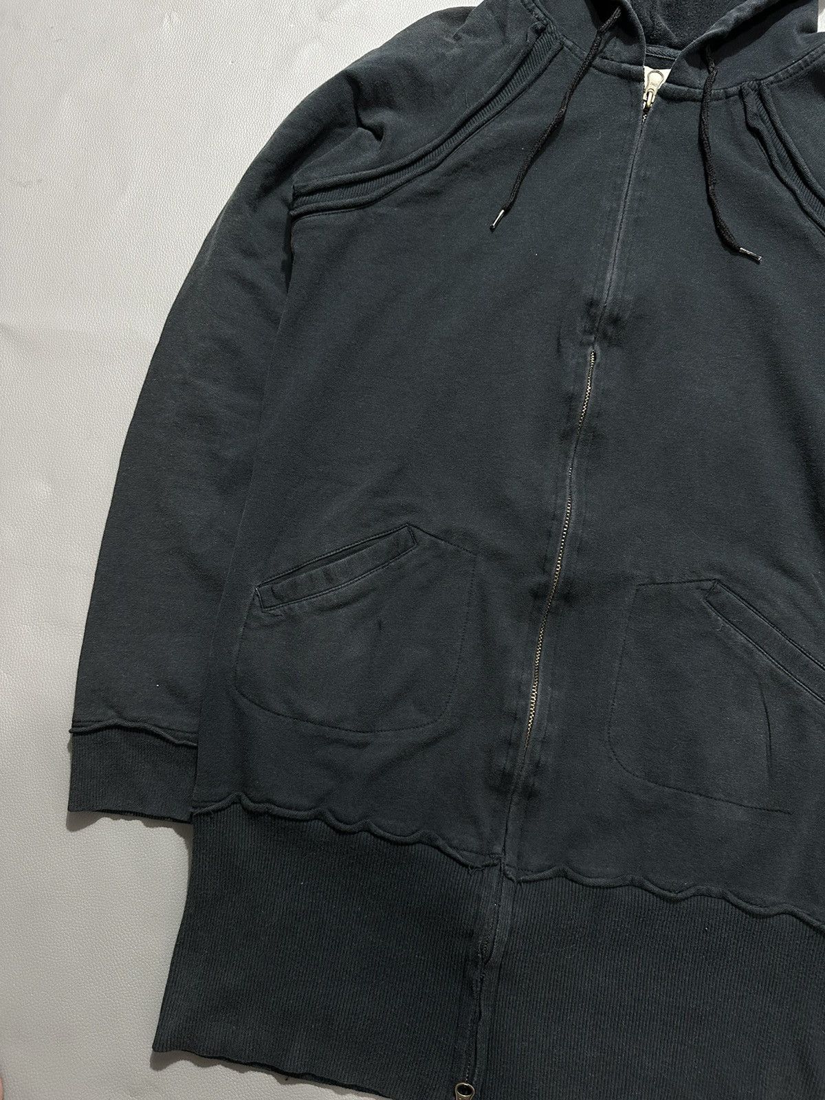 20471120 DISTRESSED ZIP HOODIE BALENCIAGA RAF SIMONS IFSIX LGB STYLE Size US S / EU 44-46 / 1 - 3 Thumbnail