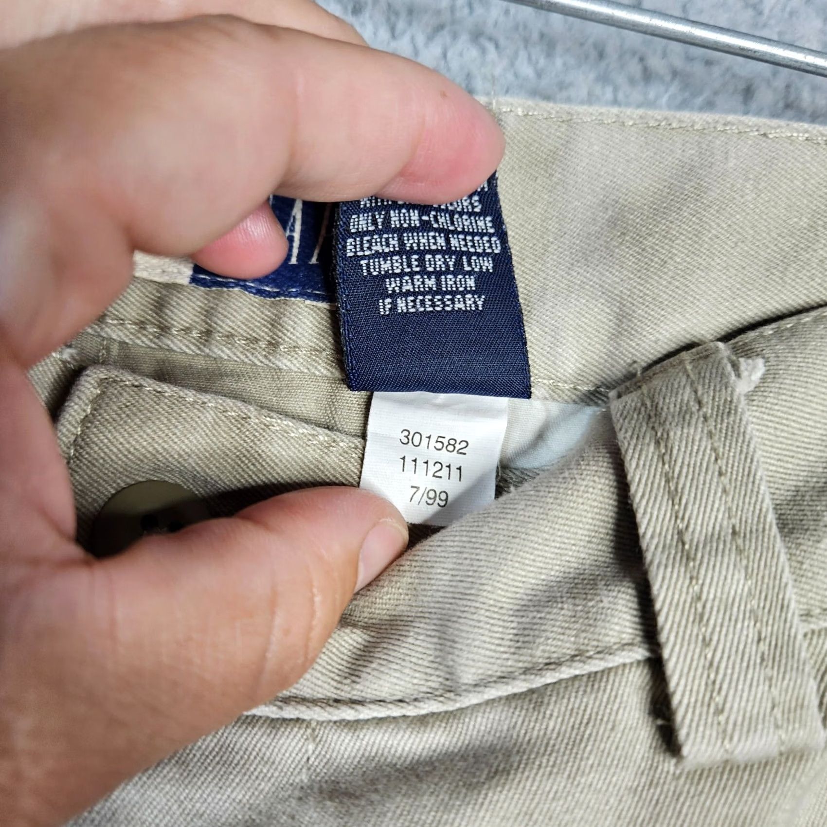 Gap GAP KHAKIS Pants Cargo Wide-Leg Size W35 L31 Beige Regular Mens Vintage No Size US 35 - 4 Thumbnail