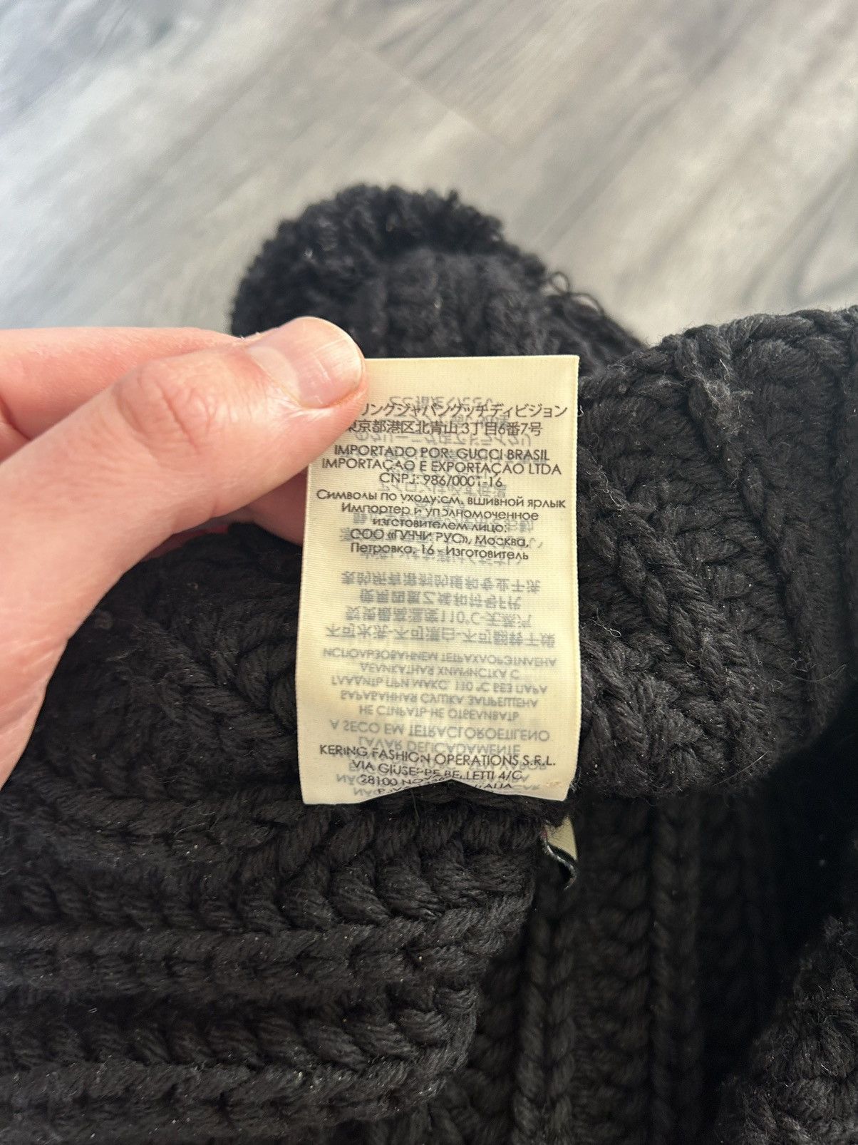 Gucci Black Logo Beanie Size ONE SIZE - 6 Thumbnail