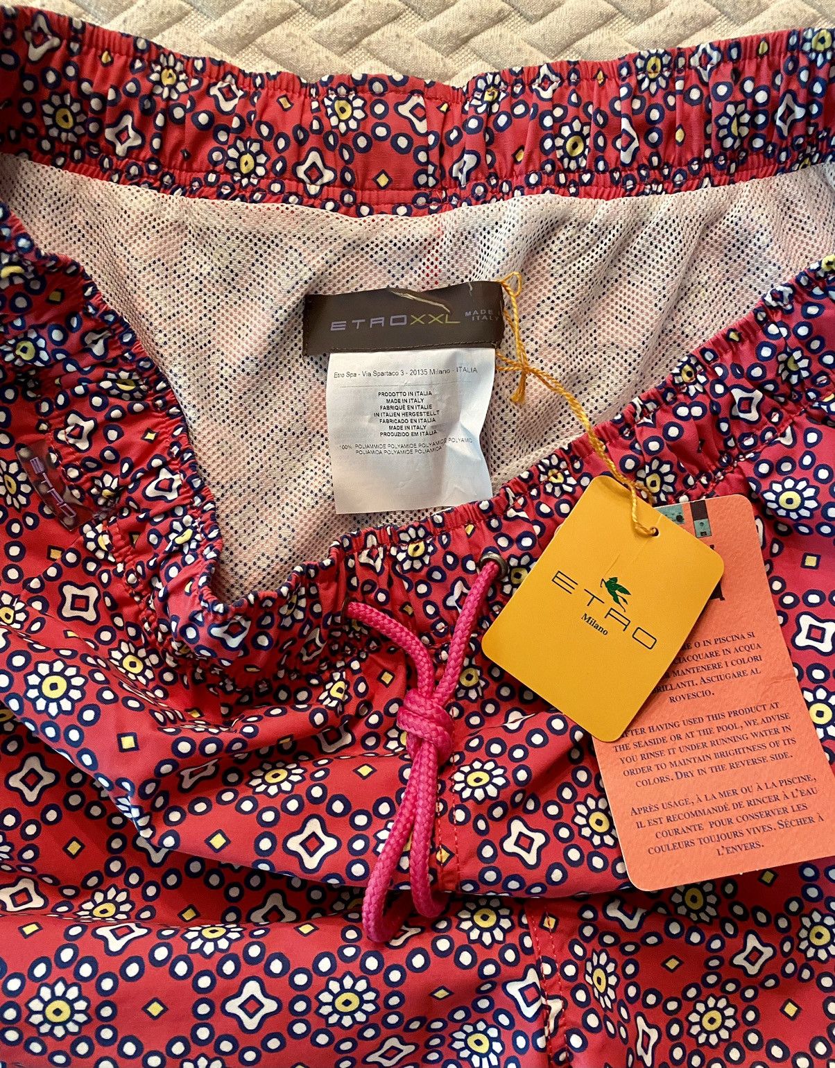 Etro Etro 🇮🇹 Milano Berry Casino Carpet Swim Shorts Trunks XXL NWT Size US 39 - 12 Thumbnail