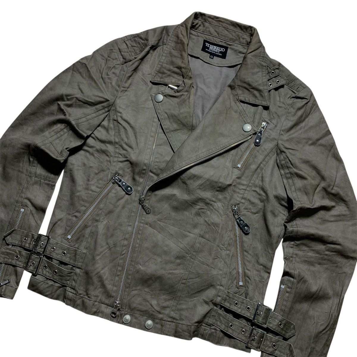 Tornado Mart 2000’s Tornado Mart Bikers Asymetrcial Jacket Size US L / EU 52-54 / 3 - 7 Thumbnail