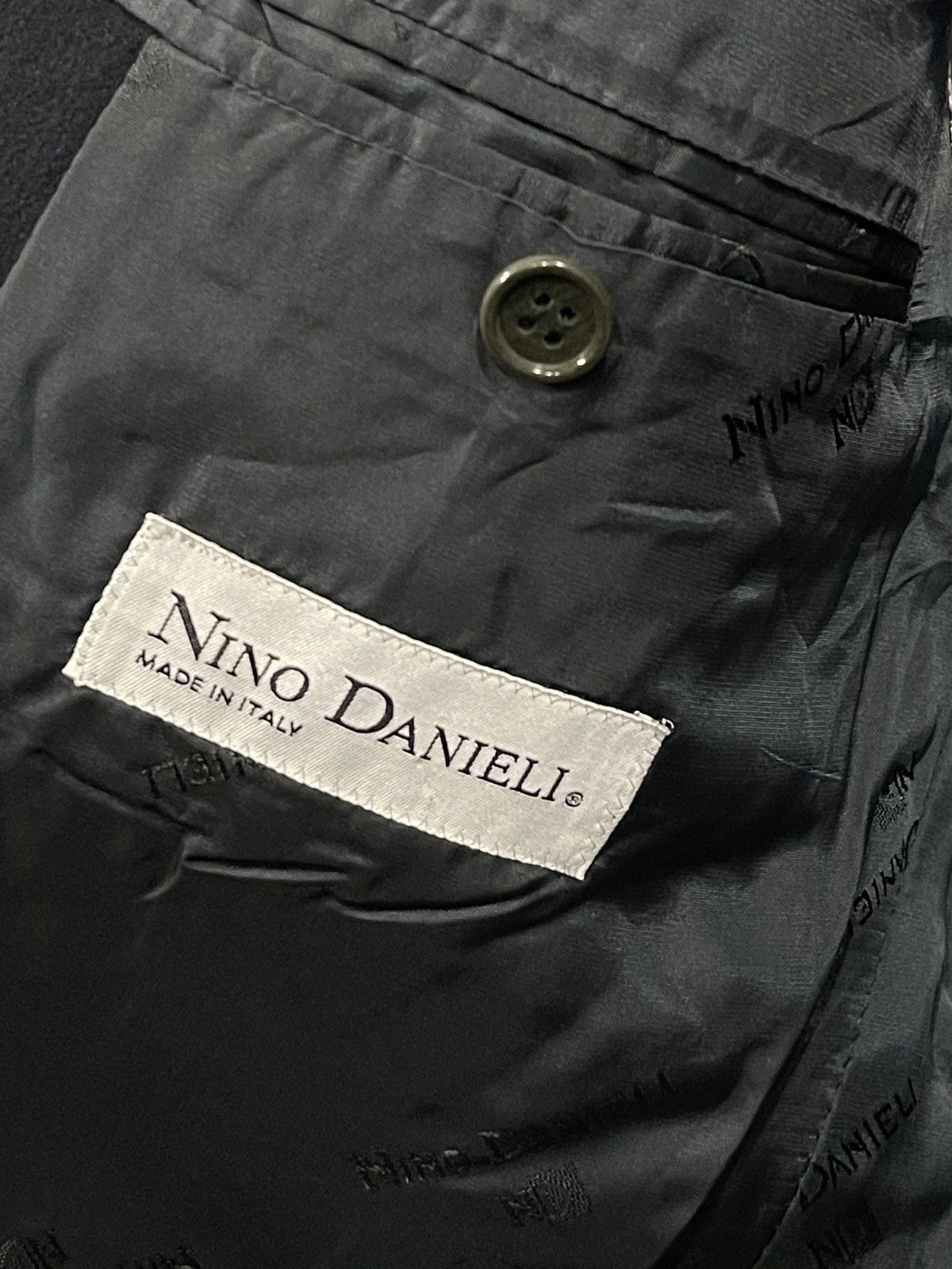 Vintage Nino Danieli blazer wool jacket vintage sport coat blue Size 44R - 6 Thumbnail