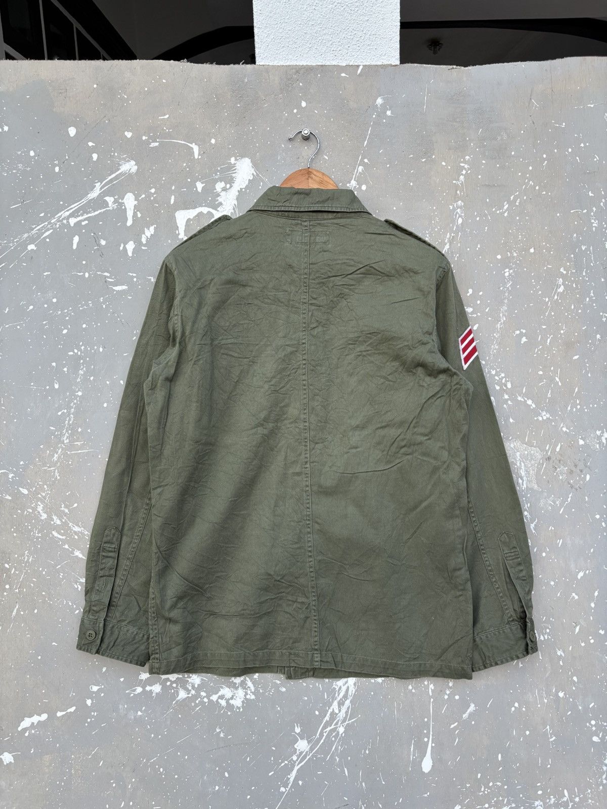 Japanese Brand Back Number Military Jacket with Patches Number Nine Inspire Size US S / EU 44-46 / 1 - 9 Thumbnail