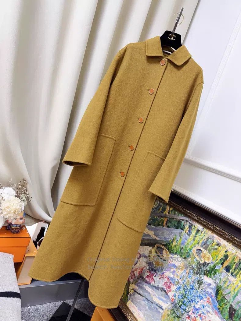 Hermes Hermes Maple leaf long cashmere coat Size XXS / US 00 / IT 34 - 1 Thumbnail