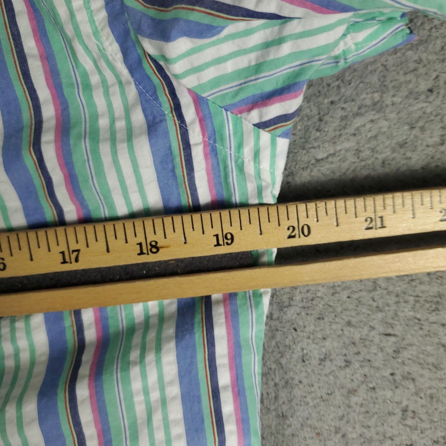 Ralph Lauren Ralph Lauren Mens Shirt XS Blue Striped Seersucker Short Sleeve Button-Up Casual Classic Size US XS / EU 42 / 0 - 6 Thumbnail