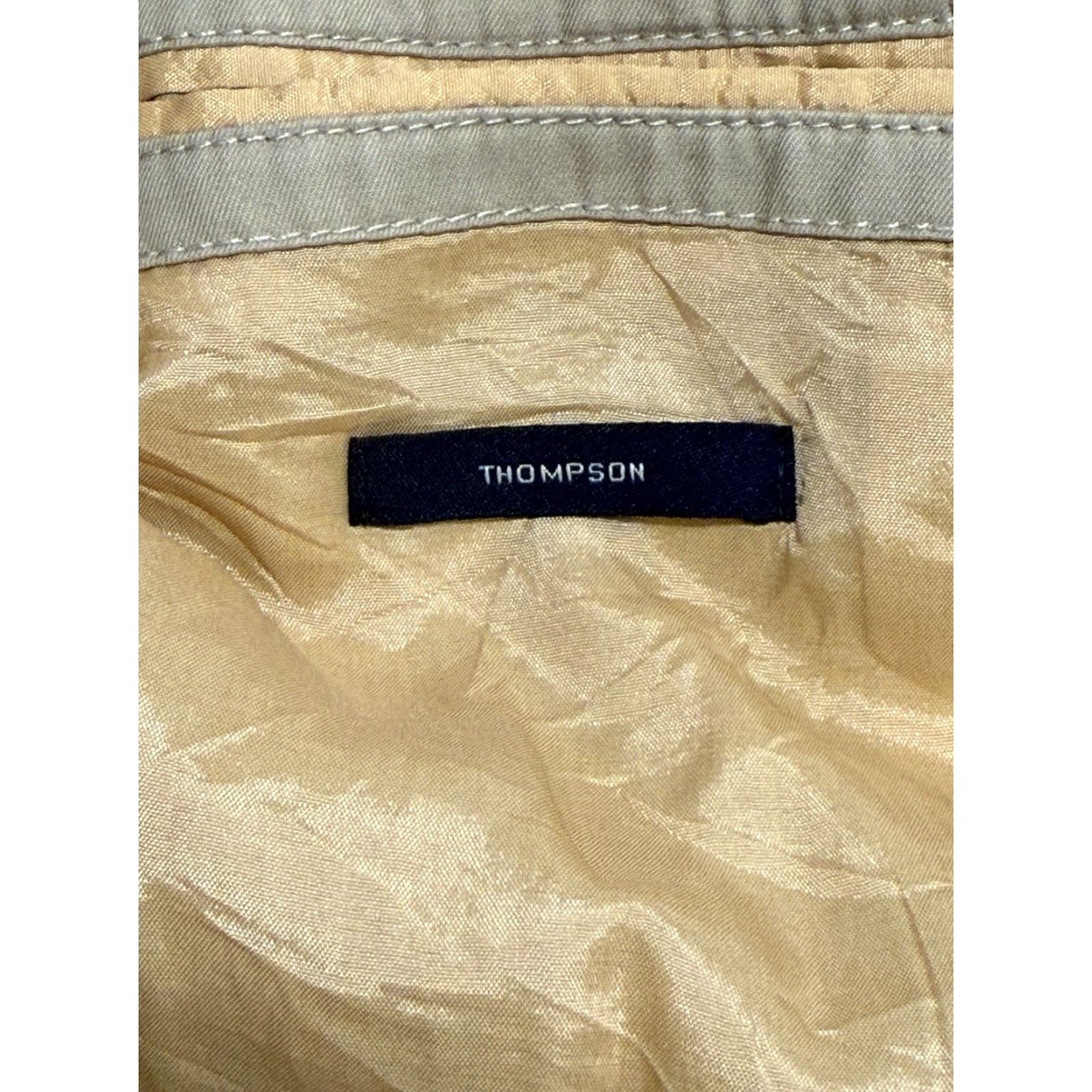 J.Crew J.CREW Blazer Adult 40R Beige Cotton Slim Notch Lapel Double-Vented Mens Size 40R - 2 Thumbnail