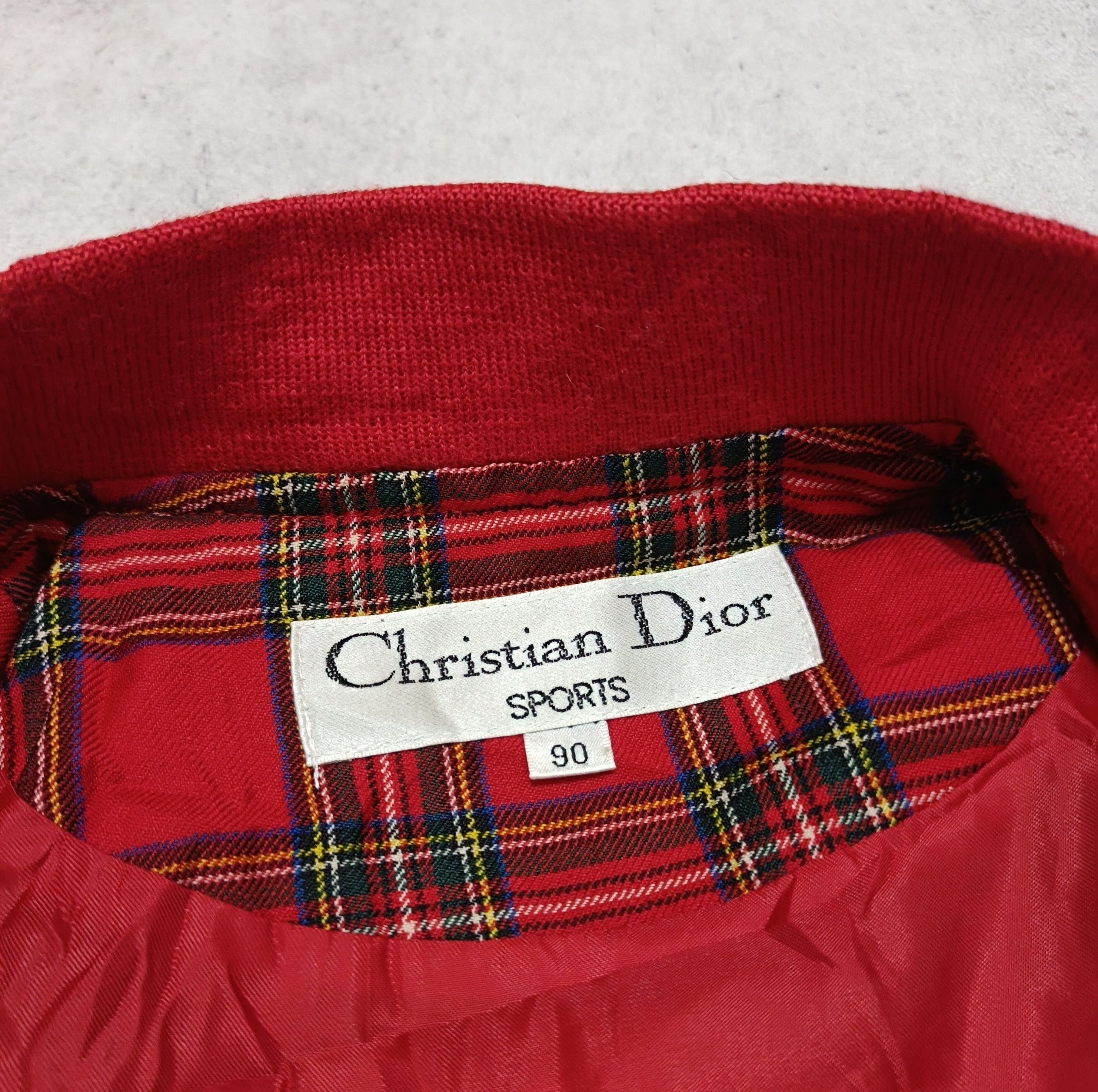 Christian Dior Monsieur Customized Vintage Y2K Christian Dior Tartan Cropped Jacket Size M / US 6-8 / IT 42-44 - 7 Thumbnail
