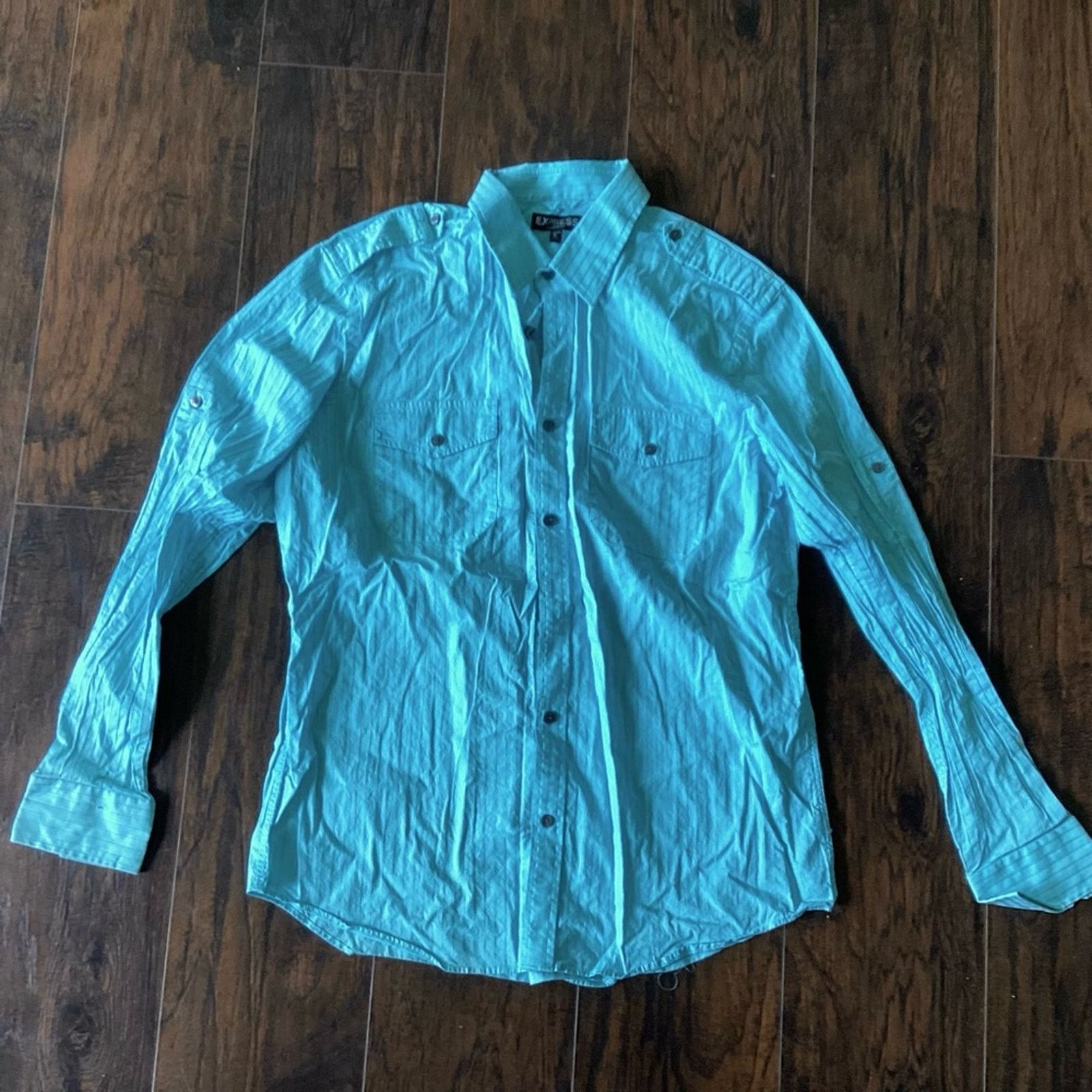 Express Express Modern Fit Button Down Shirt Size US XL / EU 56 / 4 - 2 Thumbnail