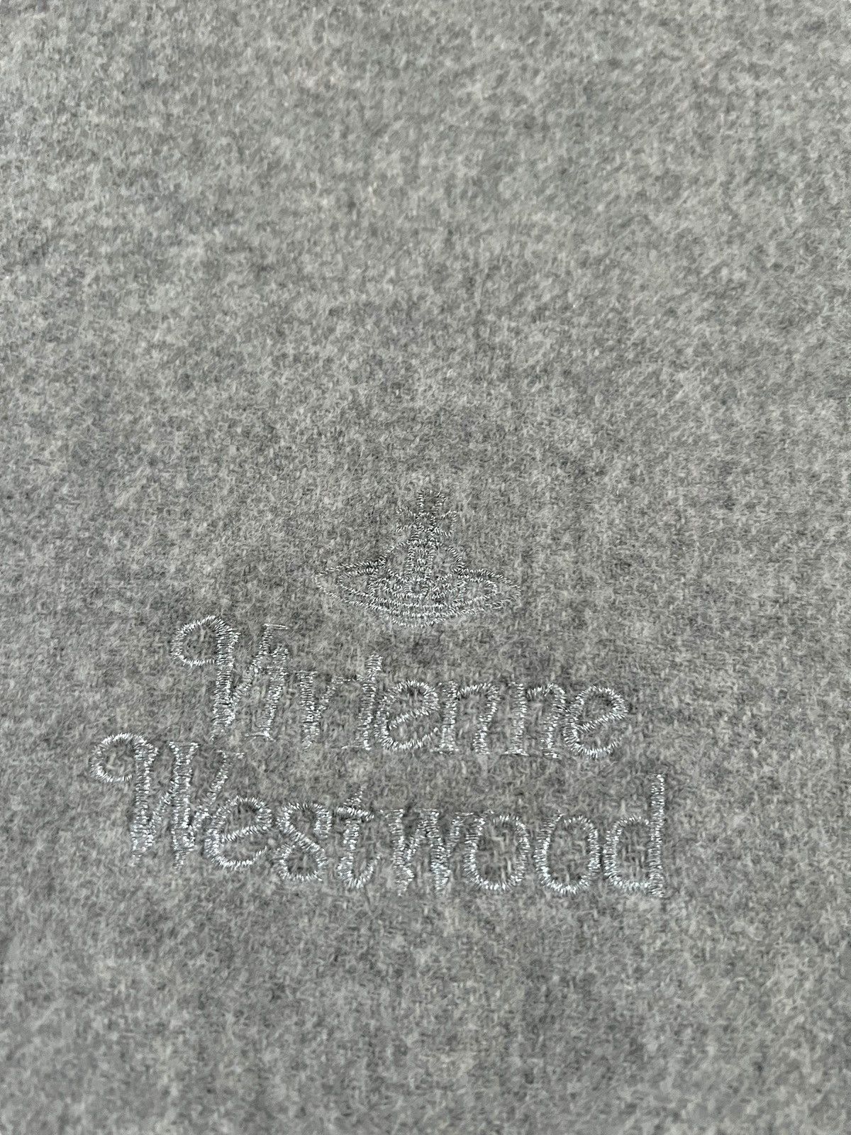 Vivienne Westwood Vintage Vivienne Westwood Embroidered Logo Wool Scarf Size ONE SIZE - 2 Thumbnail