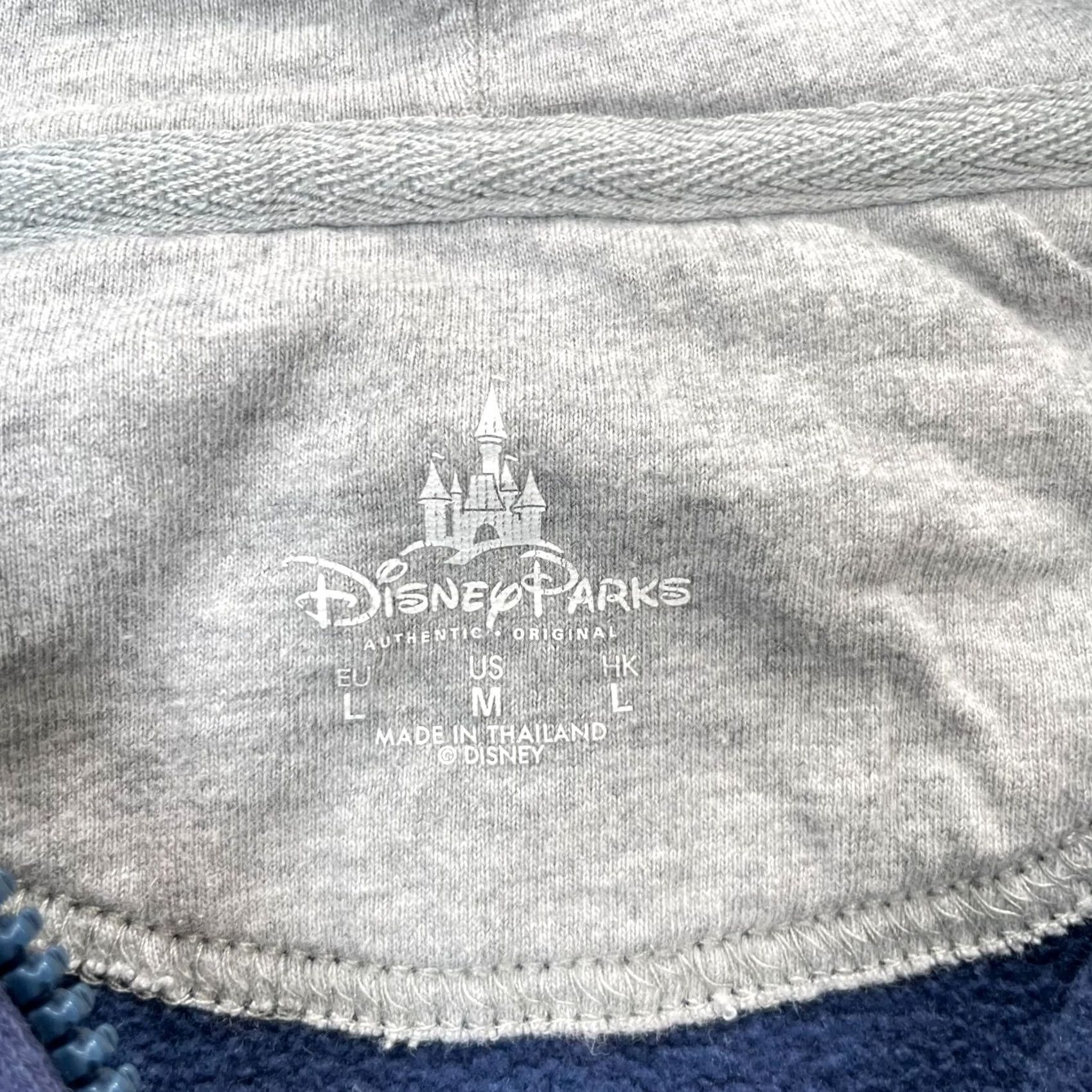 Disney Disney Hoodie Mens Medium Blue Disneyland 1955 Embroidered Full Zip Size US M / EU 48-50 / 2 - 7 Thumbnail