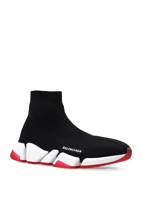 Balenciaga o1tr1nto0525 Speed 2.0 Recycled Knit Sneakers in Multicolor Size US 6 / EU 39 - 4 Thumbnail