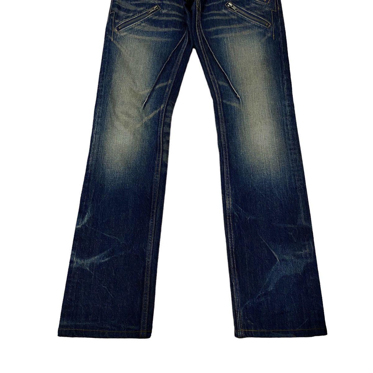 14th Addiction × Japanese Brand × Le Grande Bleu (L.G.B.) Rare Design Vintage Japanese Brand Revolution Jeans 1990s Size US 33 - 5 Thumbnail