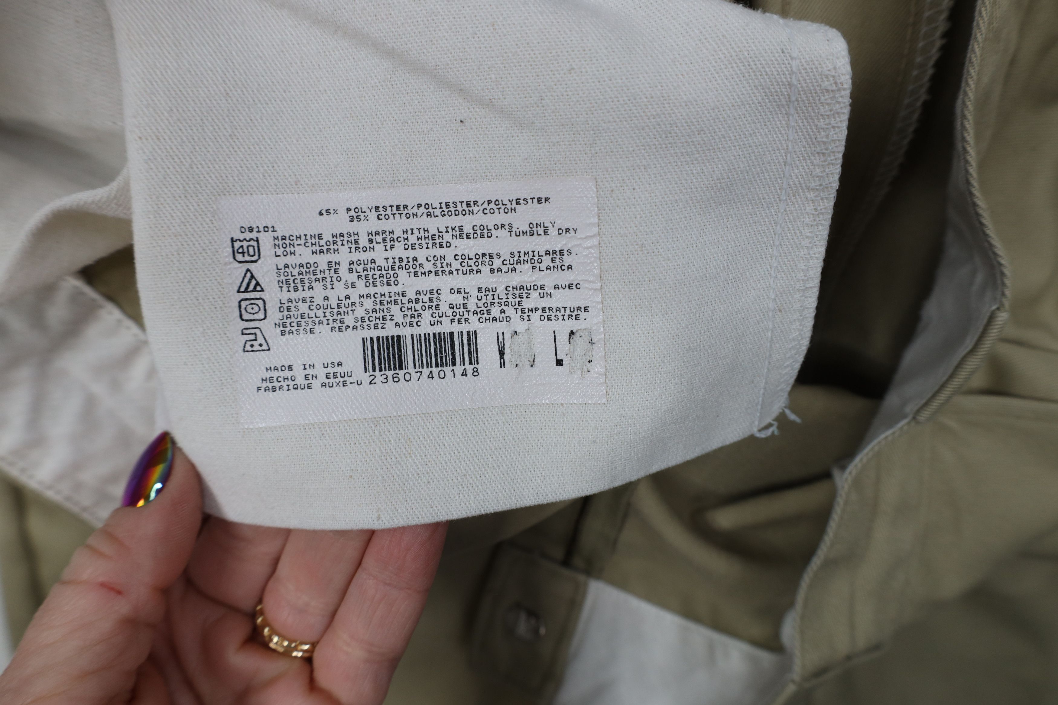 Dickies Vintage 90s Dickies Wide Leg Pants Workwear Khaki Tan USA Size US 36 / EU 52 - 9 Thumbnail