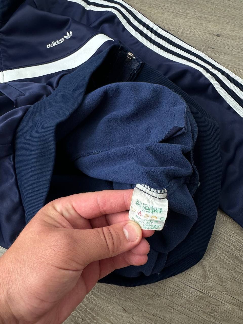 Adidas Vintage Adidas Md In Canada 90’s Sportswear Blue Zip Hoodie Size US M / EU 48-50 / 2 - 12 Thumbnail