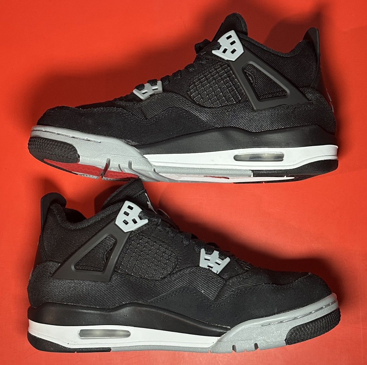 Jordan Brand Size 6.5 (GS) - Jordan 4 Retro SE Black Canvas Size US 6.5 / EU 39-40 - 3 Thumbnail