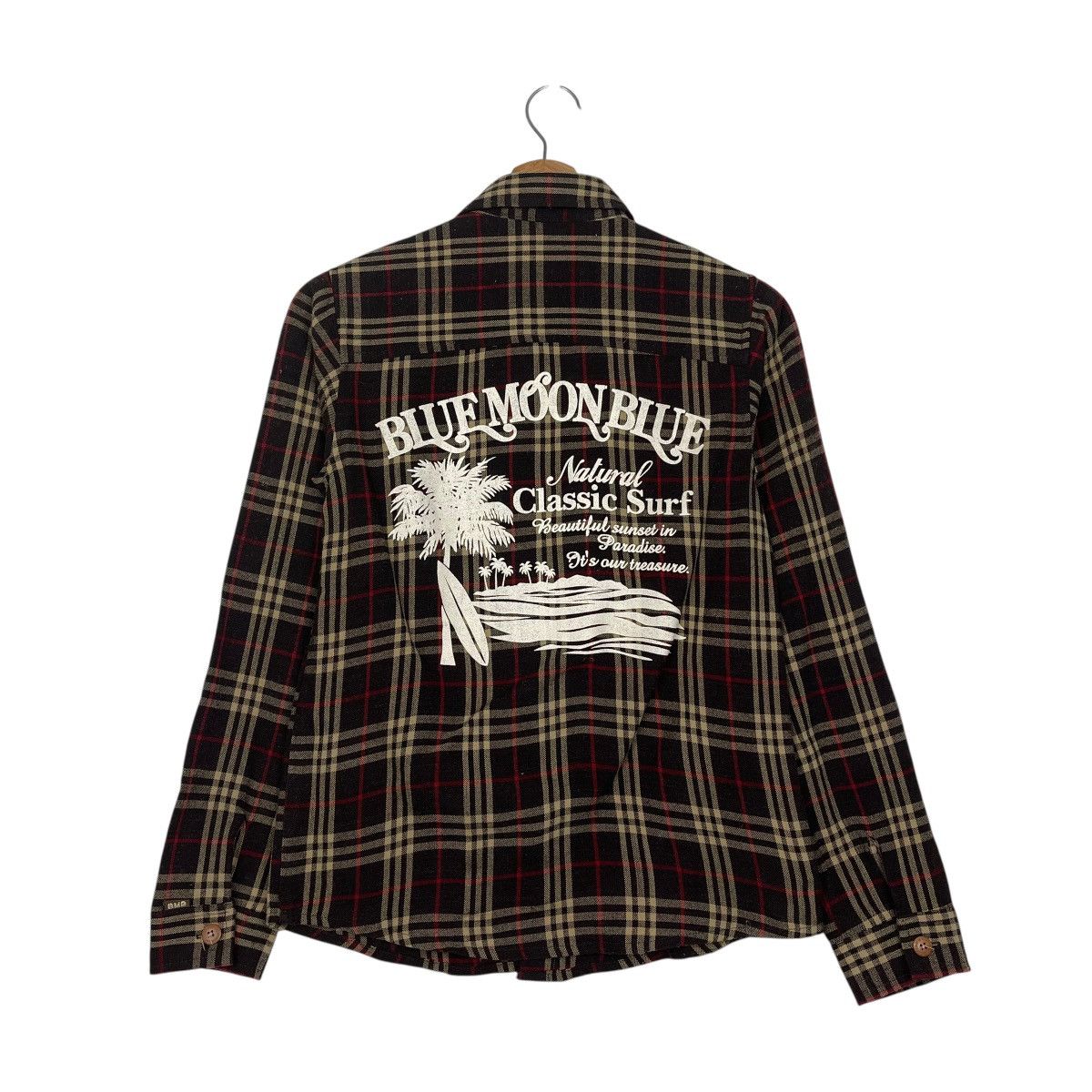 Japanese Brand Vintage Y2K Blue Moon Blue Check Button Shirts Jacket Size US M / EU 48-50 / 2 - 13 Thumbnail