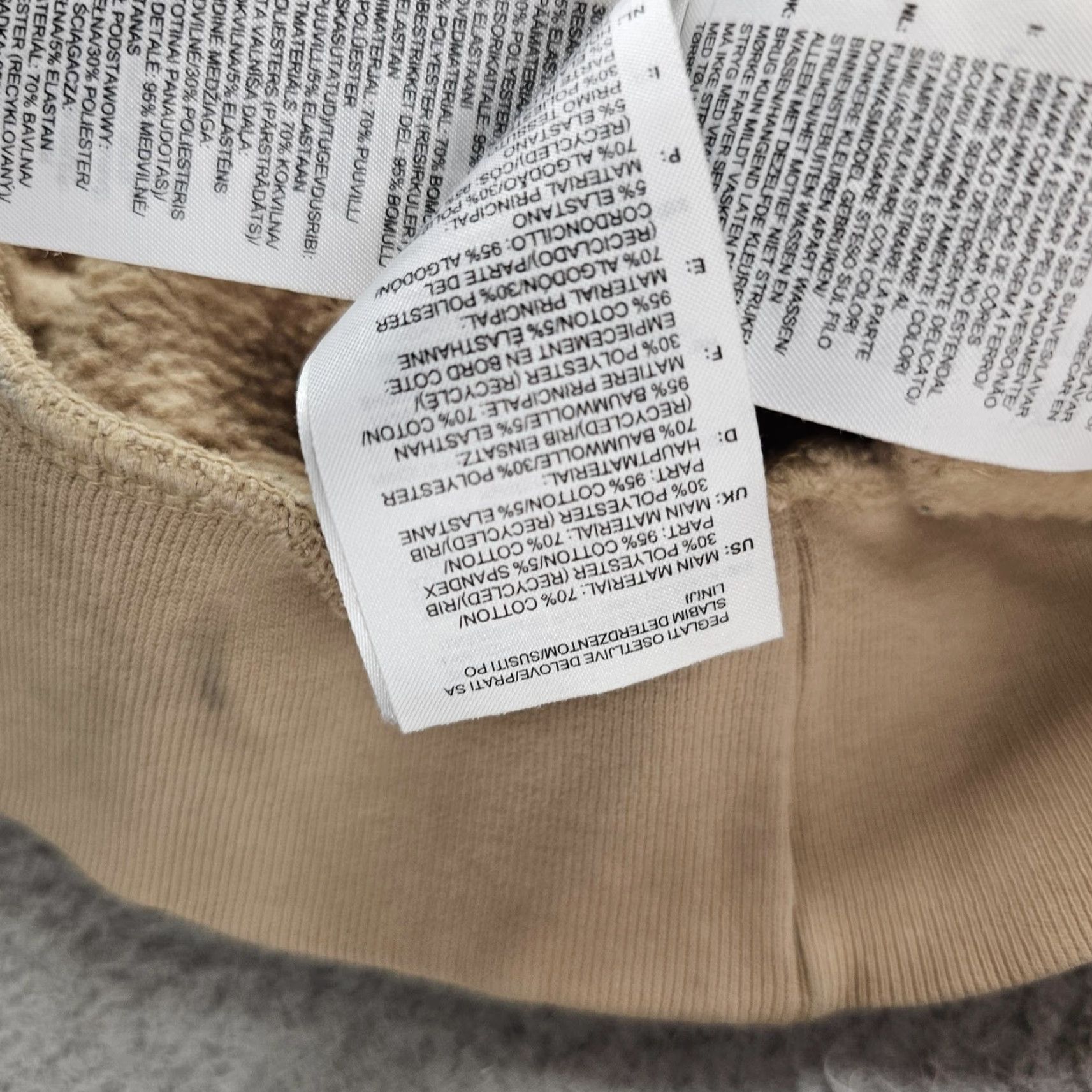 Adidas Adidas Originals Hoodie Mens Small Tan Beige Trefoil Logo Primegreen Pullover Size US S / EU 44-46 / 1 - 6 Thumbnail