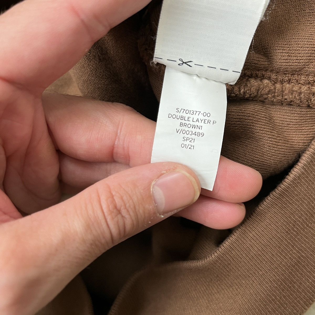 Gap × Kanye West × Yeezy Yeezy Gap Hoodie Brown Small Double Layer P Size US S / EU 44-46 / 1 - 6 Thumbnail