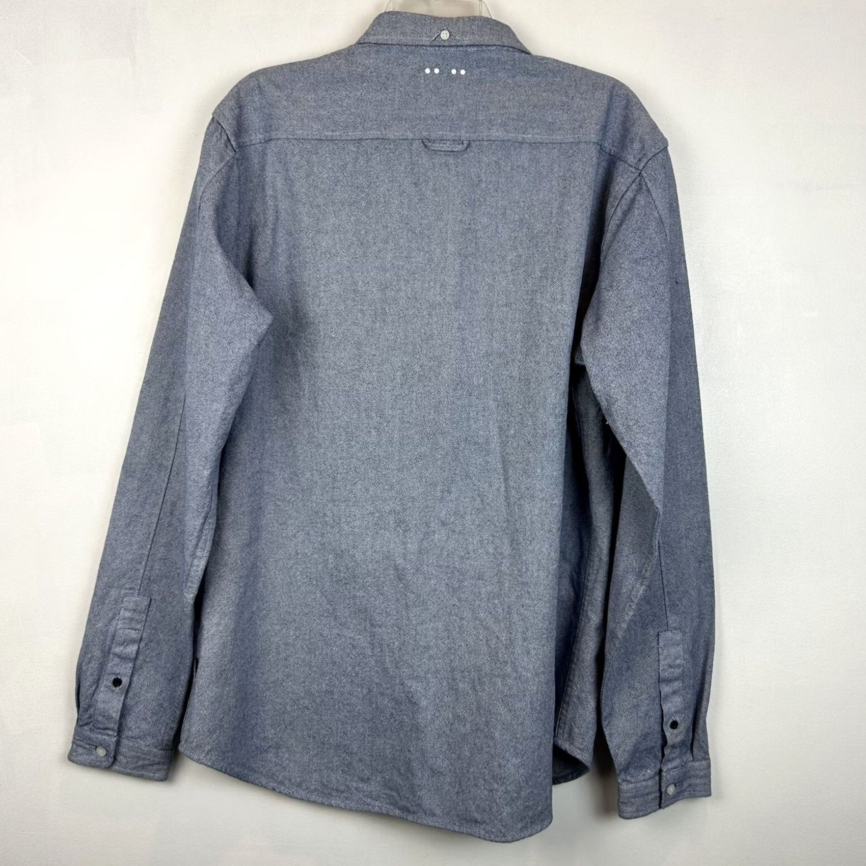 Vintage JC Rags Shirt Mens XXL Blue Long Sleeve Button Hevyweight Thick Button Size US XXL / EU 58 / 5 - 2 Thumbnail